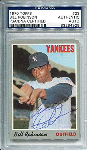 Bill Robinson Autographed 1970 Topps Baseball Card - Signed MLB Memorabilia for Collectors & Sports Fans - Perfect for Display, Investment & Gift Giving