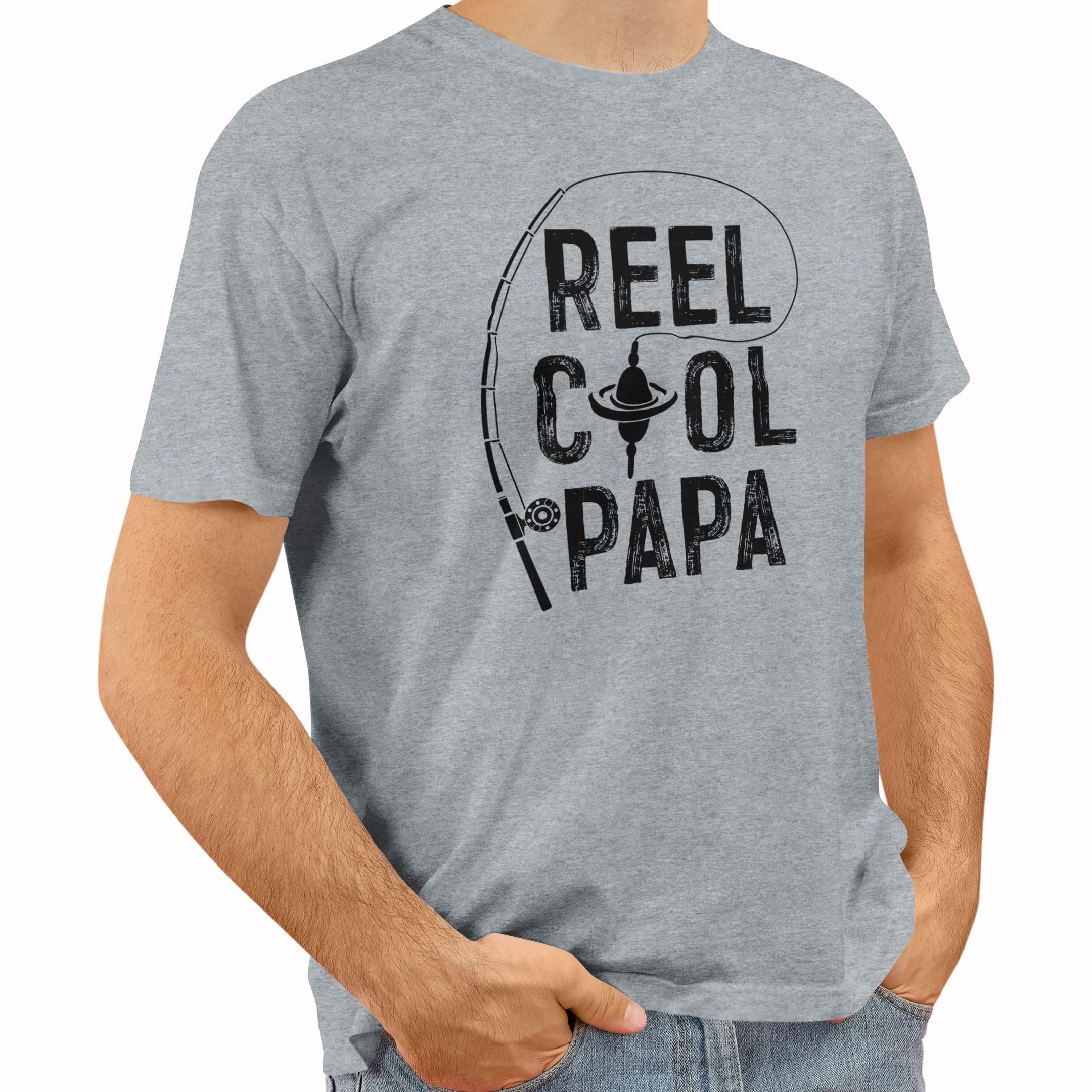 Reel Cool Fishing Shirt for Men - Comfortable American Flag Design, Perfect for Father's Day Gifts & Outdoor Activities