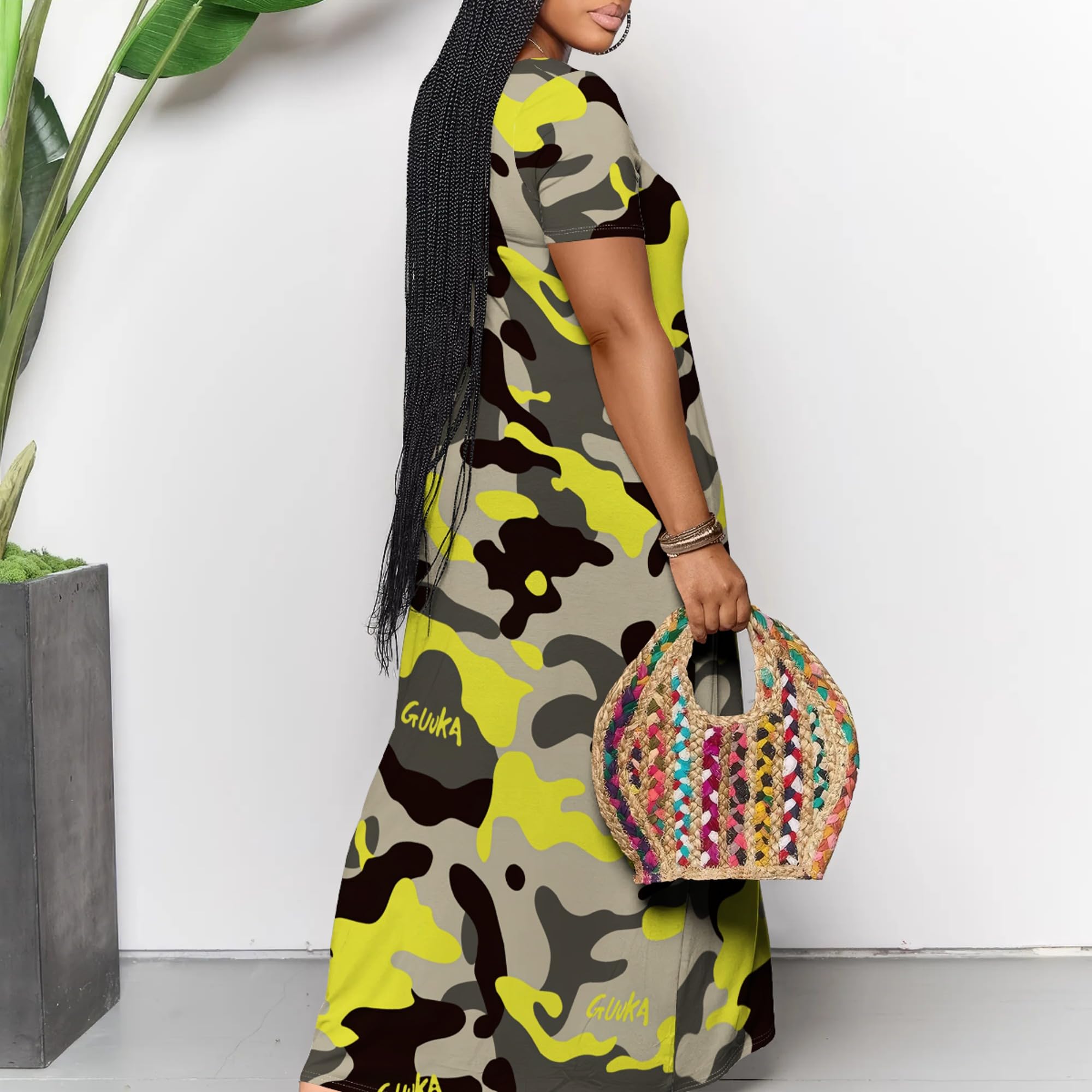 Plus Size Women's Flowy Summer Maxi Dresses - Floral Print Sundress for Beach, Vacation & Casual Wear | US Seller