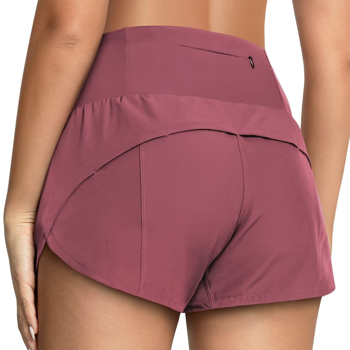 GYM RAINBOW Women's High Waisted Athletic Shorts - Lightweight Quick Dry Workout Running Shorts with Pockets for Yoga, Gym & Outdoor Activities
