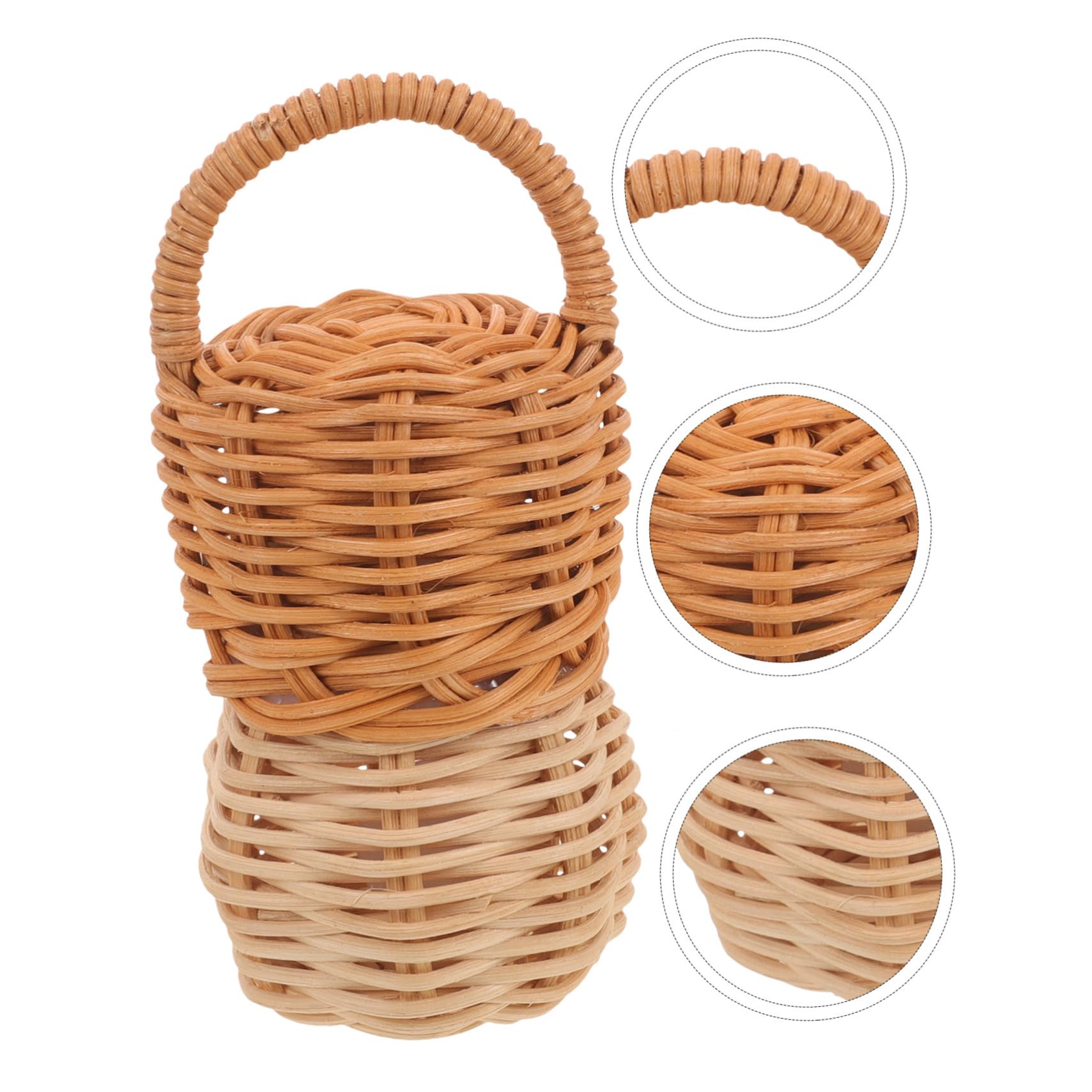 CIMAXIC Natural Rattan Pine Nut Rattle Toy - Handheld Baby Shaker & Musical Bell for Newborns - Perfect for Sensory Play, Early Learning & Infant Development