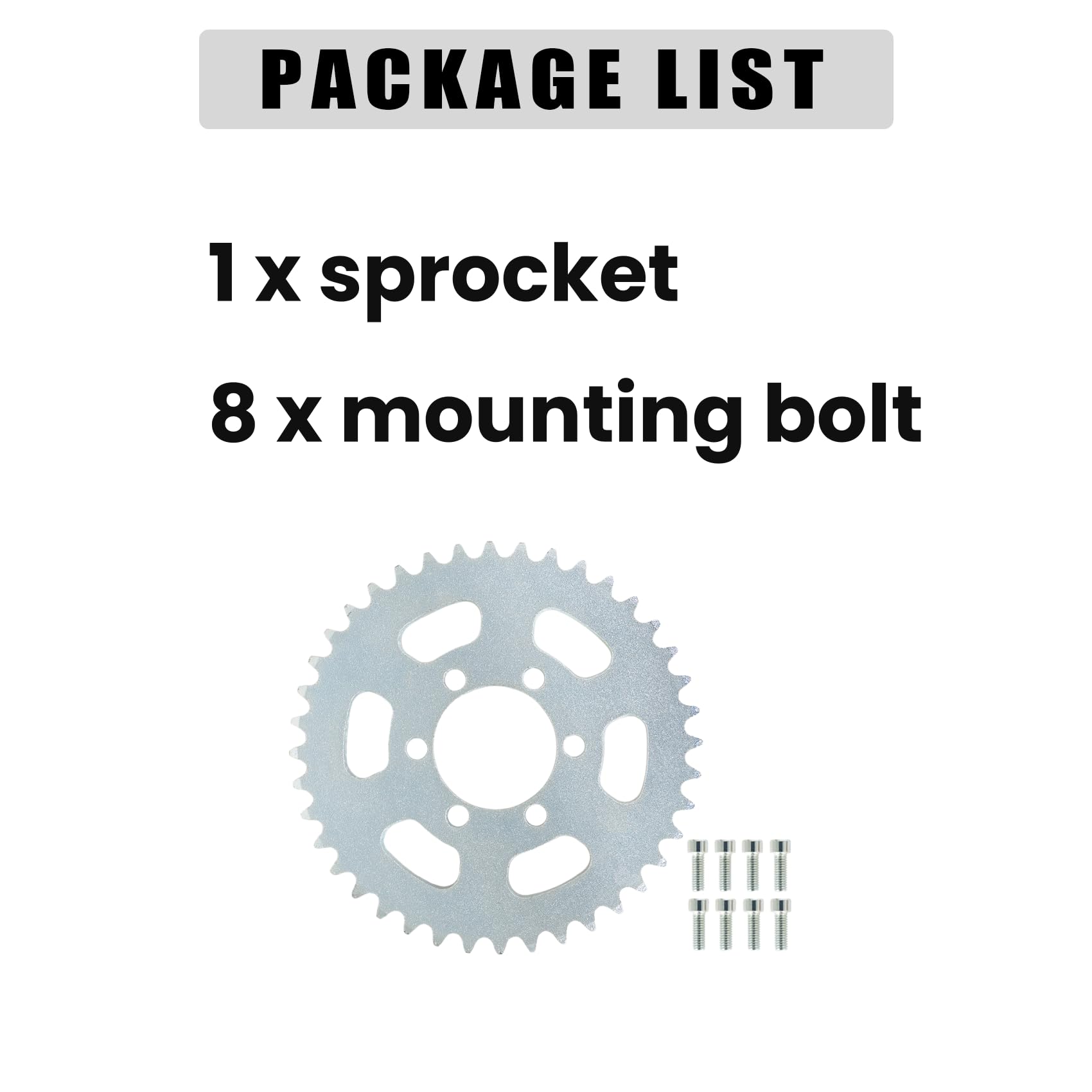 35T 40 Teeth Rear Sprocket 5 Inch Replacement for Mini Bike Go Kart Quad - Durable Chain Sprocket for Off-Road Racing, Trail Riding & DIY Mini Bike Projects