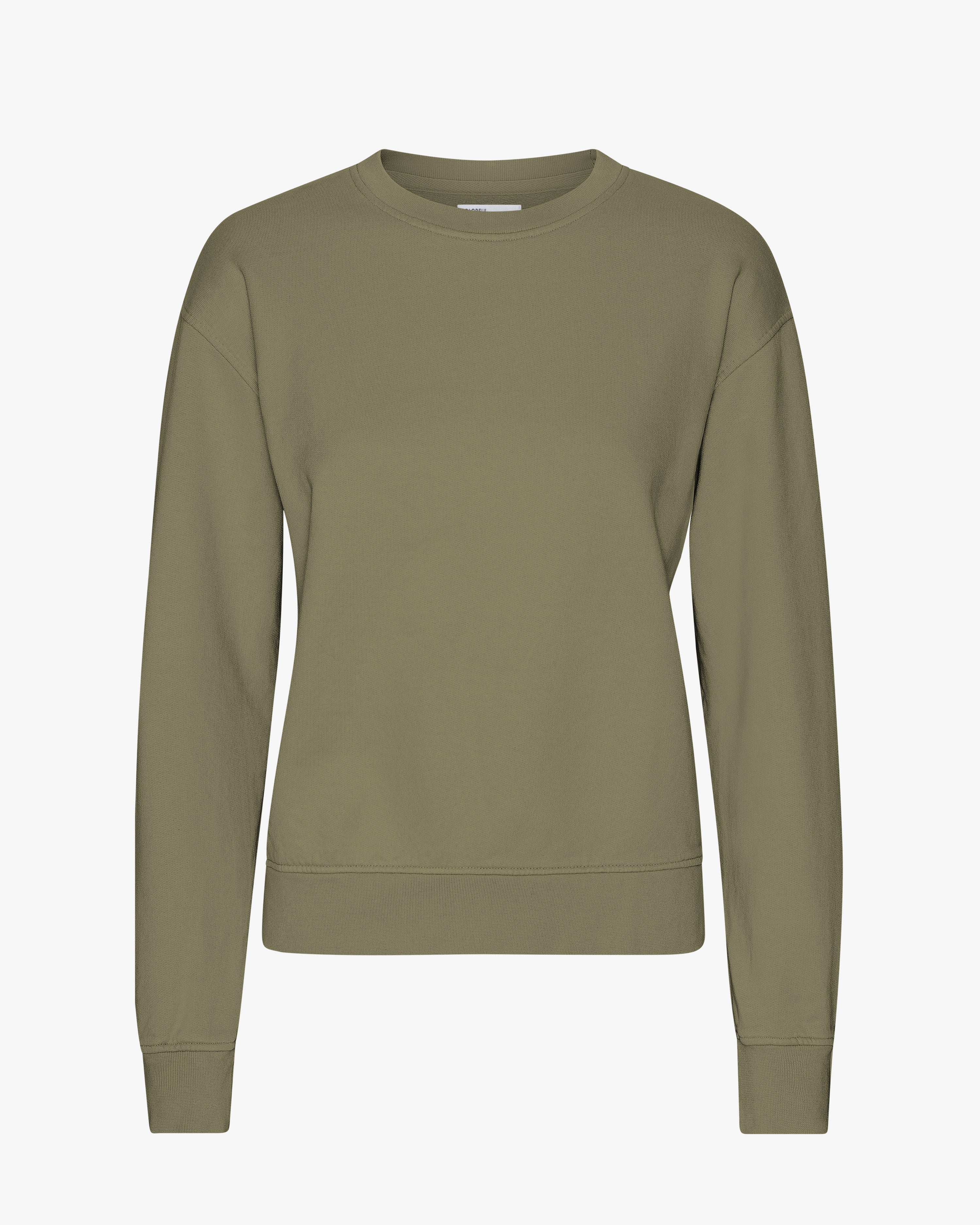 Organic Cotton Women's Classic Crew Neck T-Shirt in Dusty Olive - Comfortable Casual Wear for Everyday Outfits & Layering