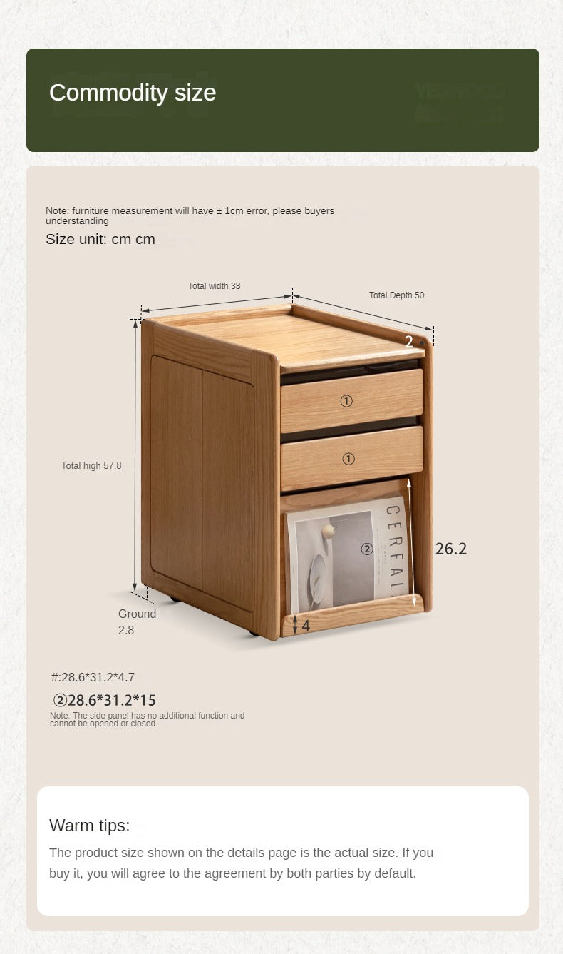Solid Wood Bookcase - Oak, Cherry, Black Walnut - Multifunctional Home Office & Living Room Storage Shelf