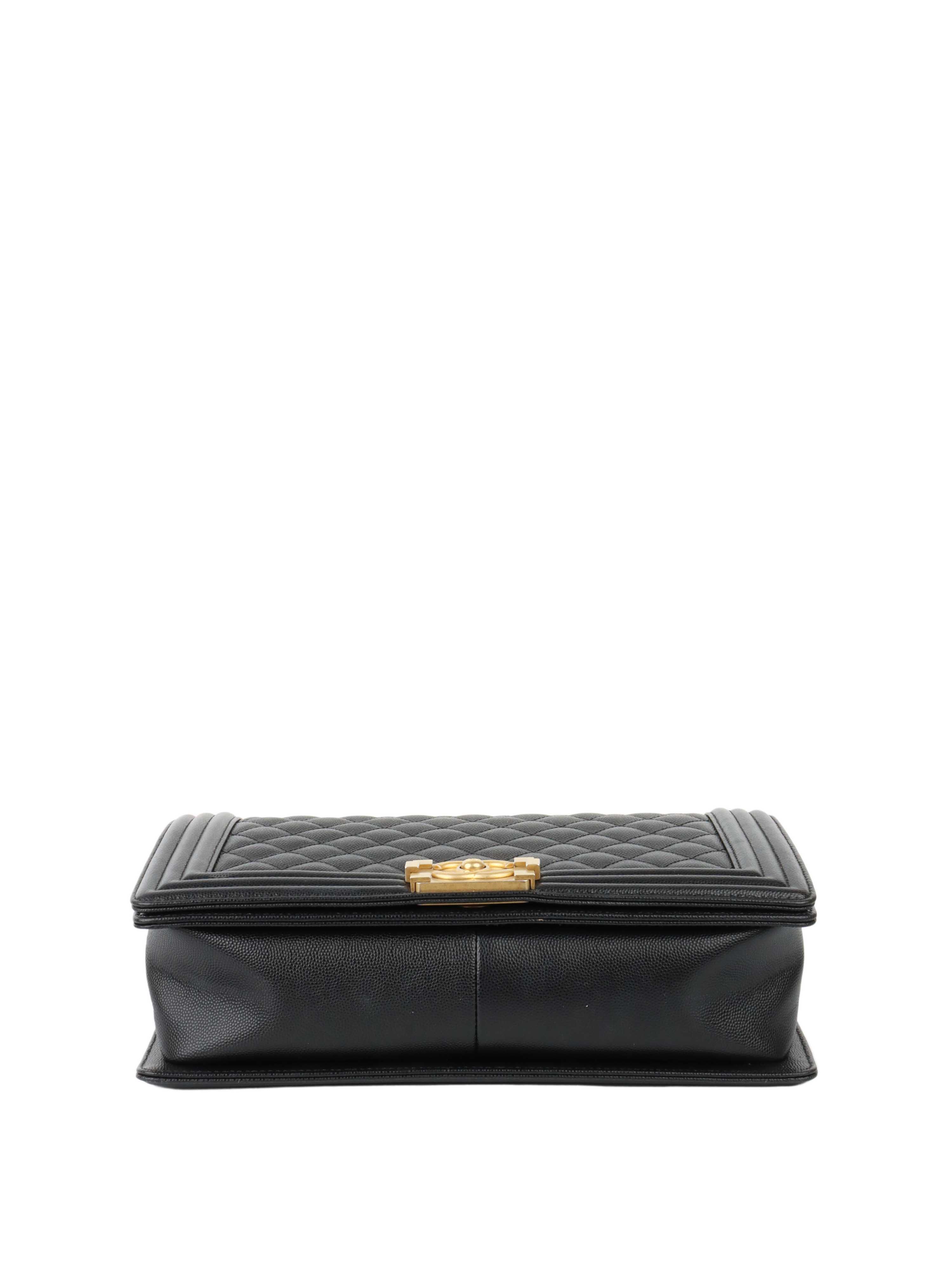 Chanel Black Old Medium Caviar Boy Bag GHW - Luxury Leather Handbag for Women, Perfect for Evening Events, Parties & Special Occasions