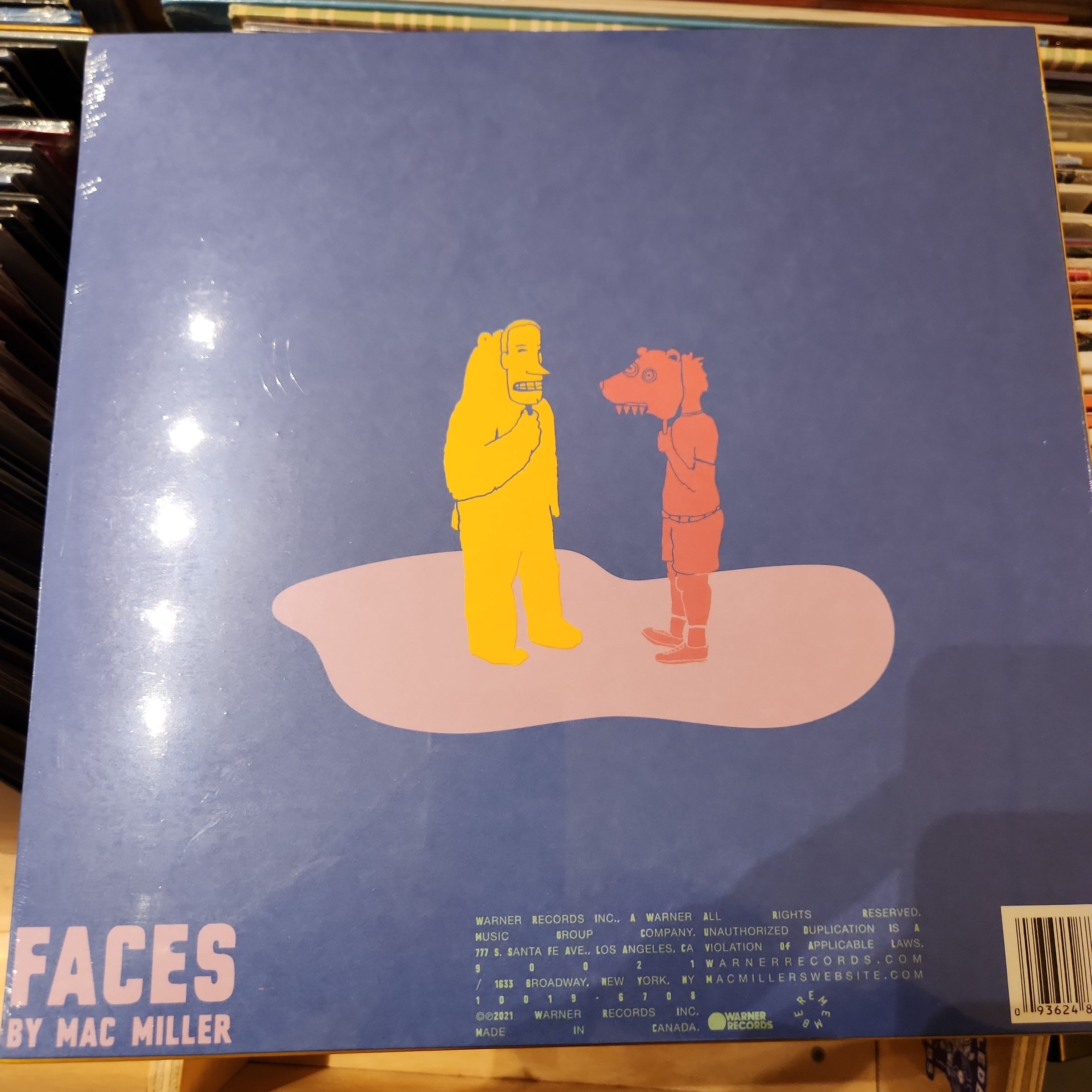 Mac Miller Faces Limited Edition Yellow Vinyl LP Record - Collectible Music Album for Vinyl Enthusiasts & Home Decor