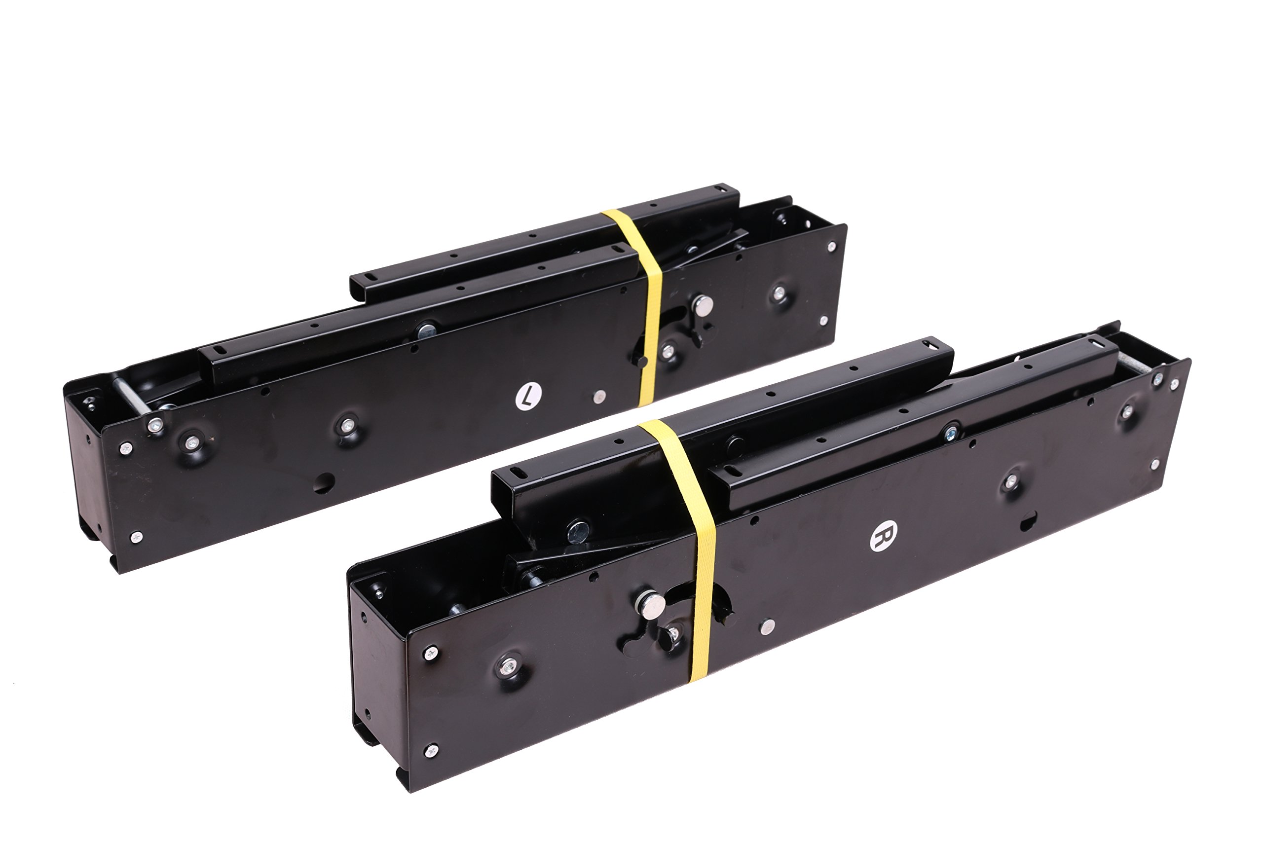 Black Lift-Up Coffee Table Mechanism - DIY Furniture Hardware Hinge Spring for Extendable Table Tops | Perfect for Home Office, Living Room & Dining Room Furniture Upgrades