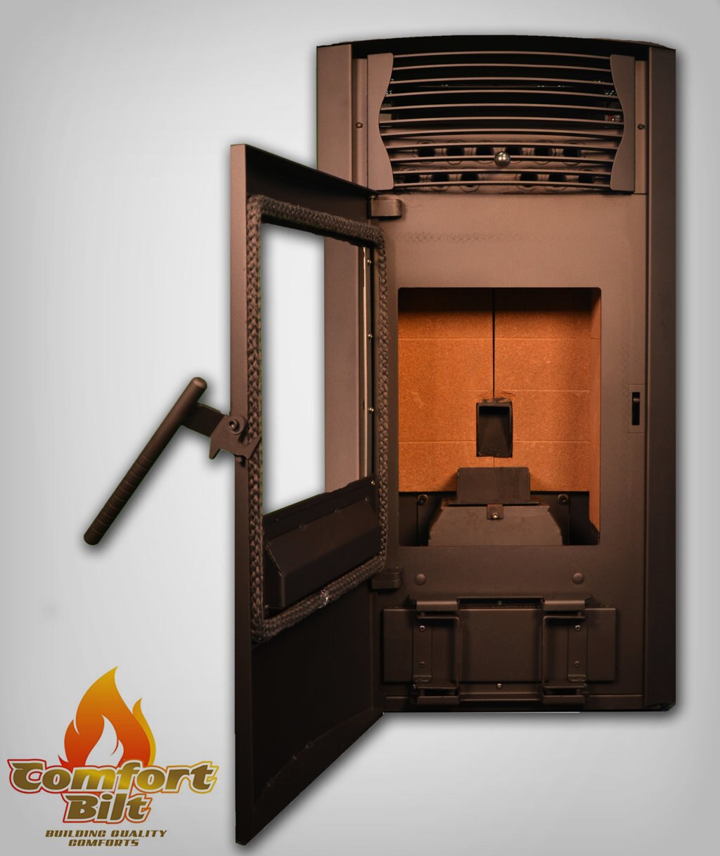 ComfortBilt HP50S Pellet Stove - High Efficiency, Charcoal Grey/Black - Perfect for Home Heating & Cozy Winter Nights