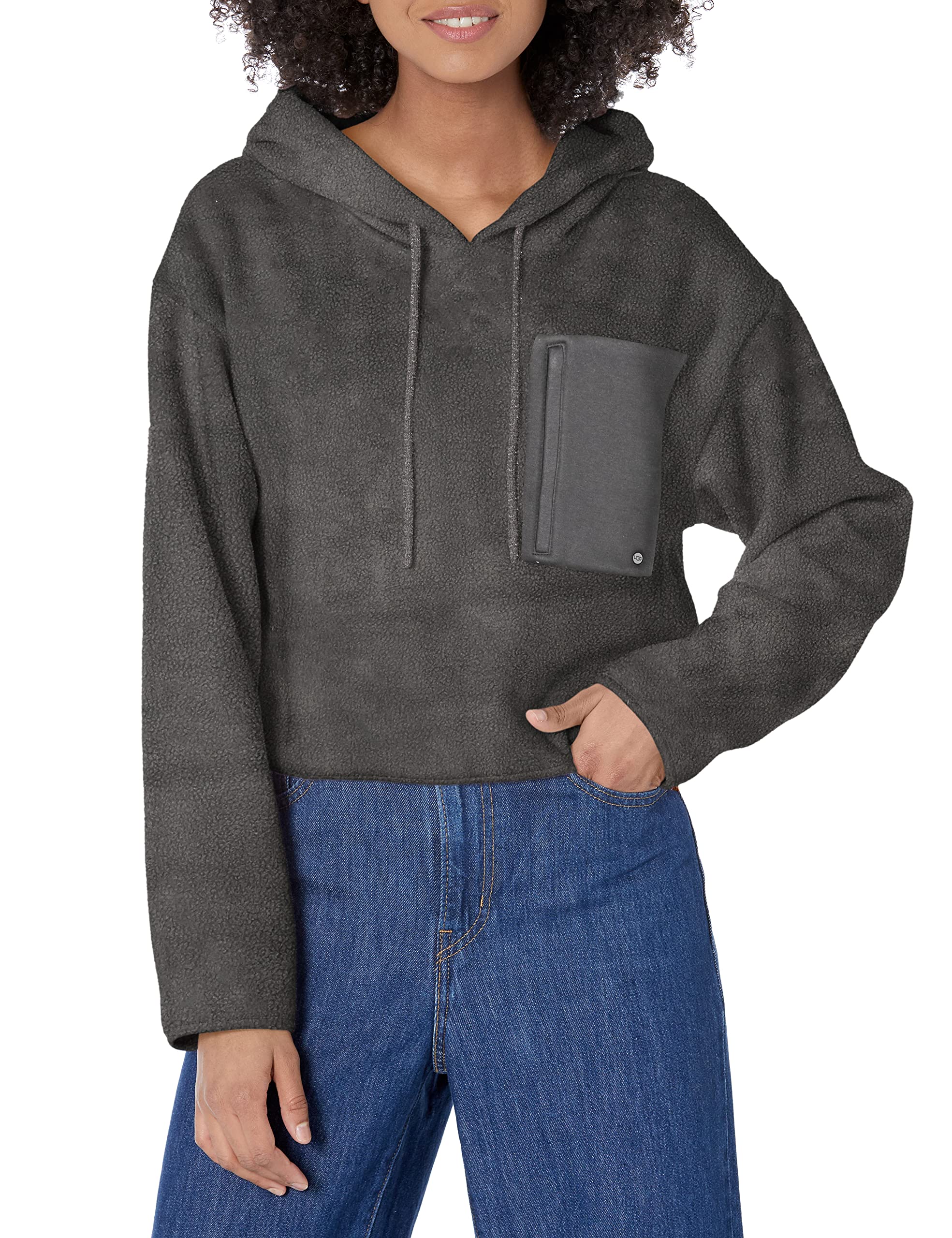 UGG Women's Myley Sherpa Hoodie - Cozy Fleece-Lined Winter Pullover with Hood - Perfect for Cold Weather, Lounging & Outdoor Activities