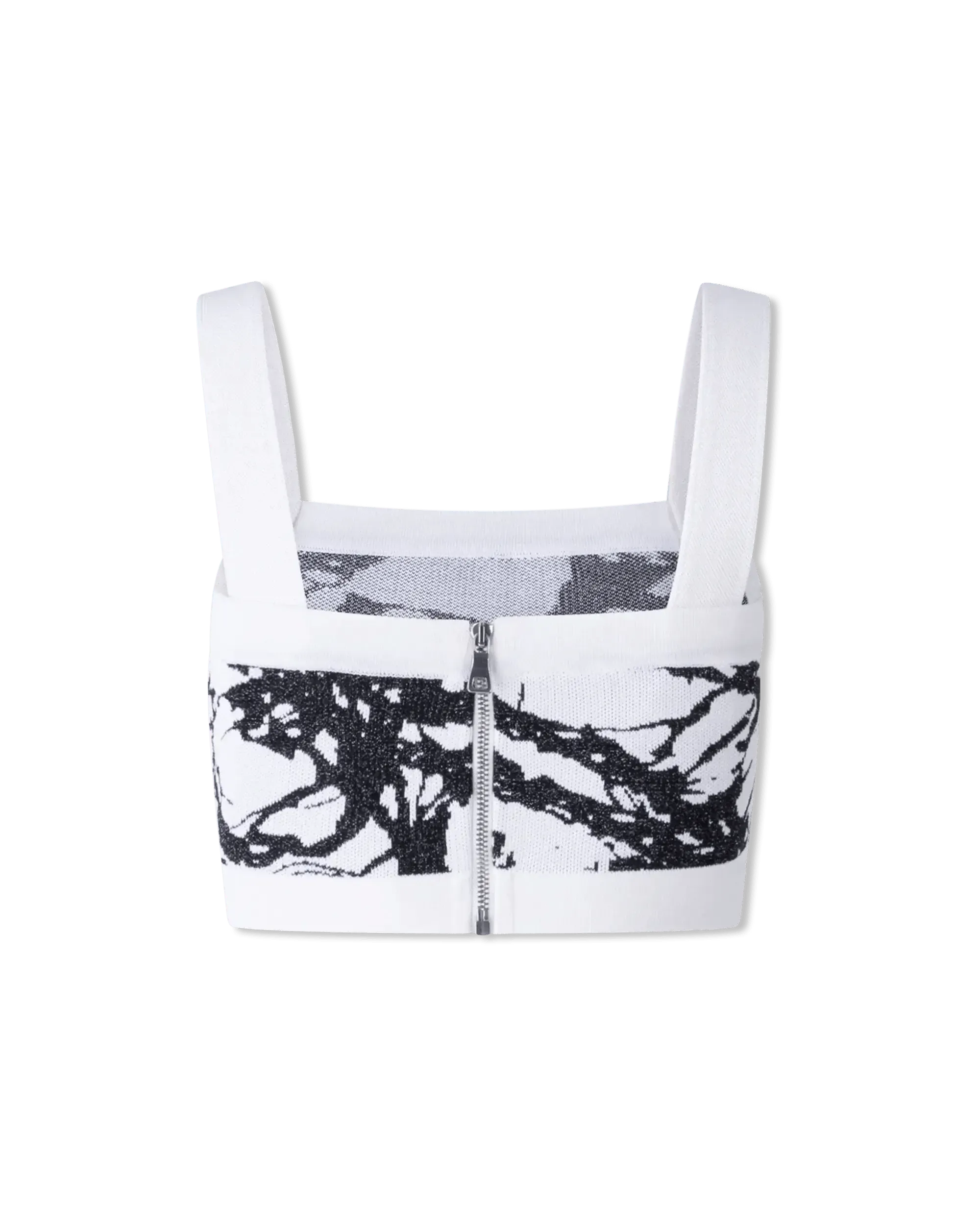 Trendy Marble Print Crop Top for Women - Stylish Summer Fashion Tops for Casual Outings & Beach Vacations