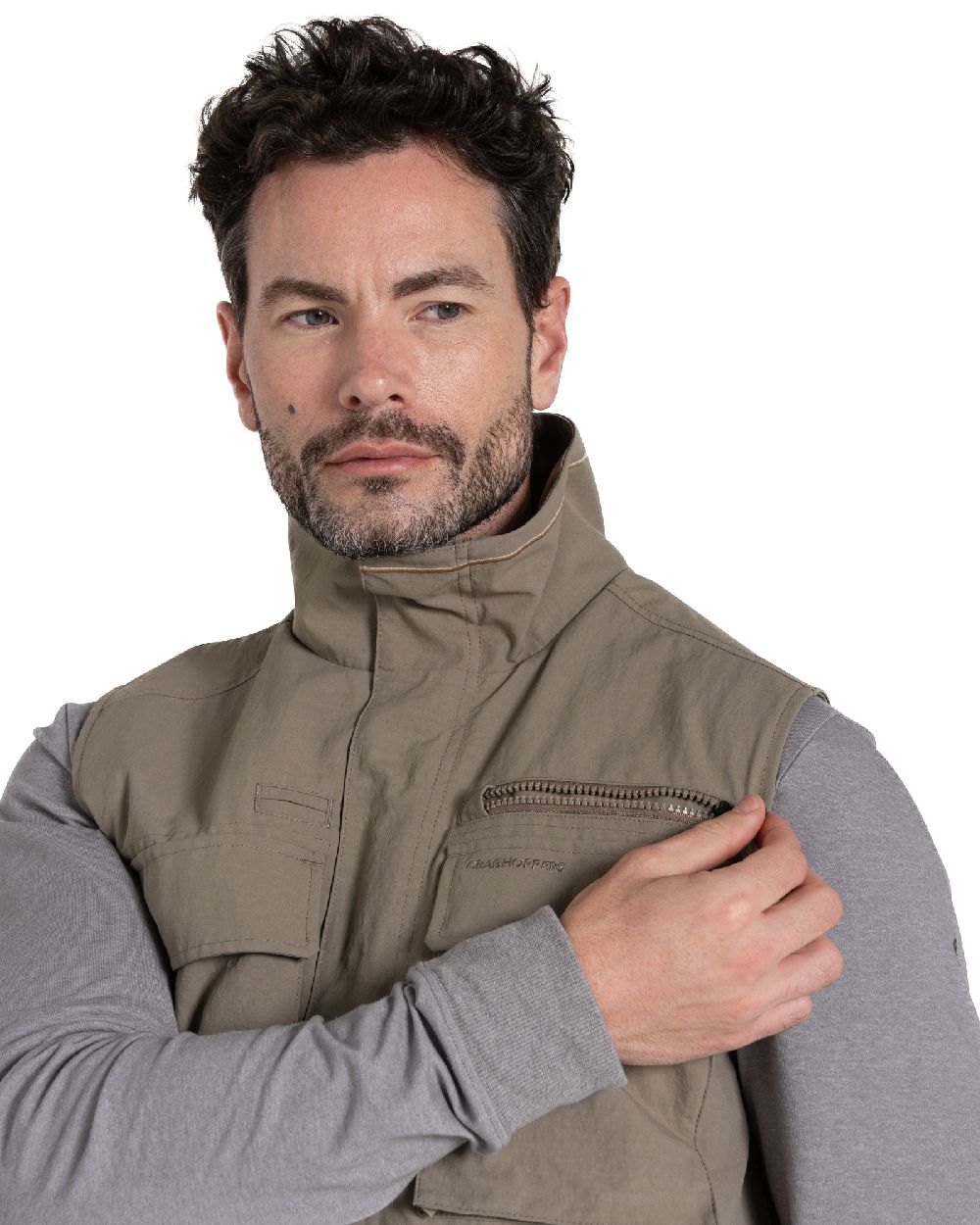 Craghoppers Men's NosiLife Adventure Gilet IV - Lightweight Travel Vest for Outdoor Hiking & Travel | Bug Repellent & UPF 40+ Sun Protection
