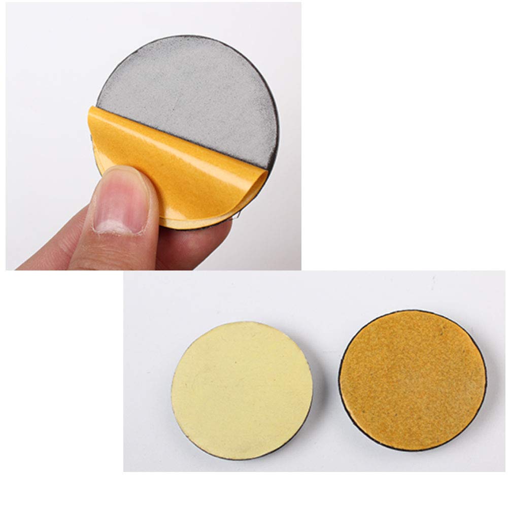 8PCS Non-Slip Self Adhesive Furniture Glides - 1.18 Inch Round Moving Pads for Chairs & Tables - Brown Floor Protectors for Hardwood & Tile - Easy Home & Office Furniture Movers