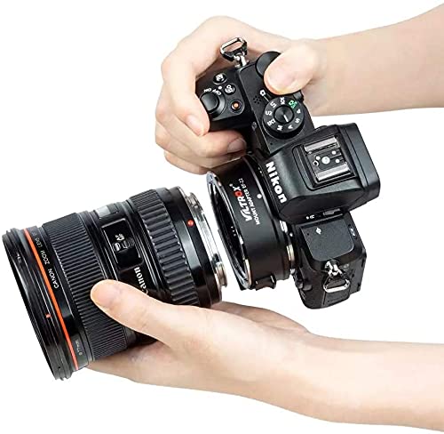 Canon EF to Nikon Z Mount Adapter with Auto Focus & Aperture Control - 0.71x Speed Booster for Z6, Z7, Z50 Cameras - Perfect for Professional Photography & Videography