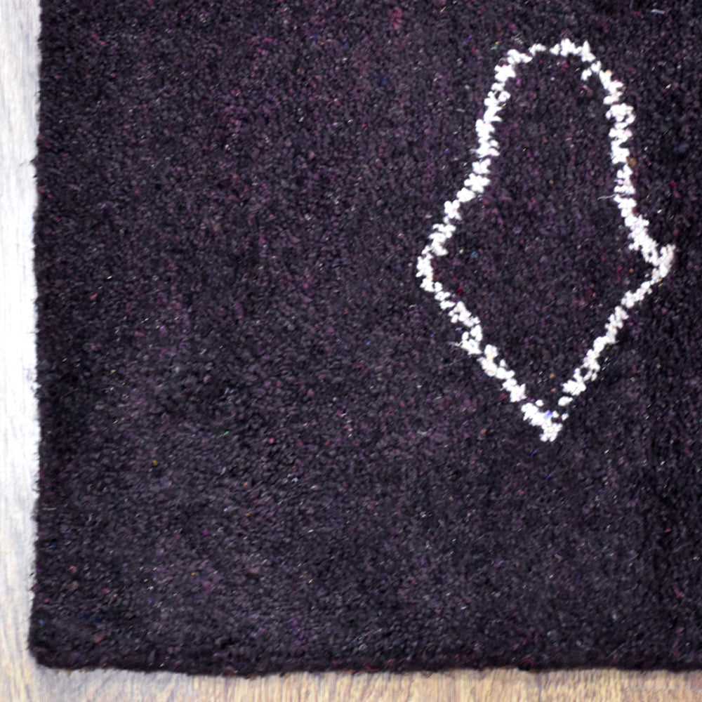Handmade Reflection Hand Knotted Wool Rug - Bohemian Style Area Rug for Living Room, Bedroom & Home Decor