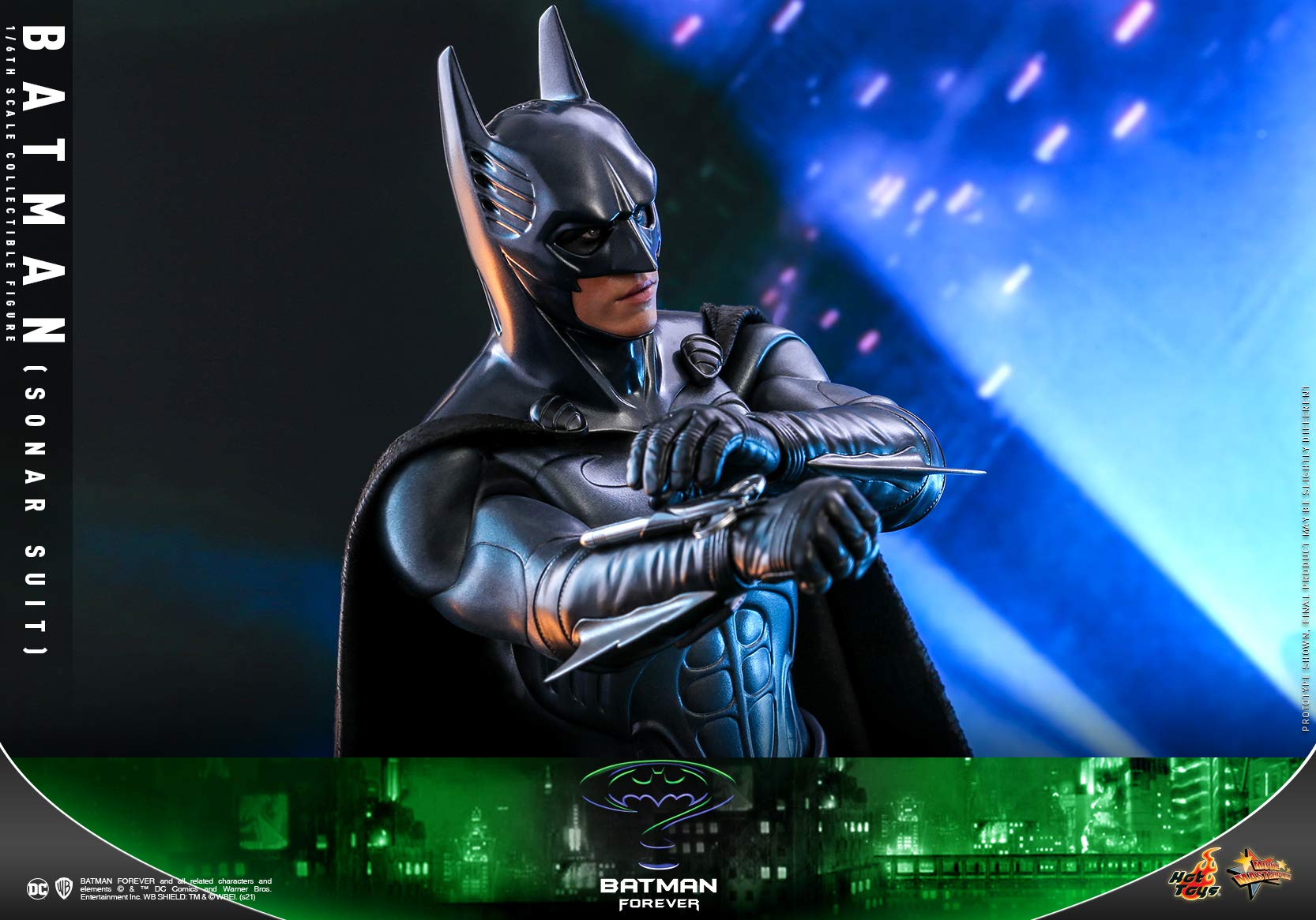 Hot Toys 1:6 Scale Batman Sonar Suit Action Figure - Batman Forever Movie Collectible, Multicolor - Perfect for Display, Gifts & DC Comics Fans