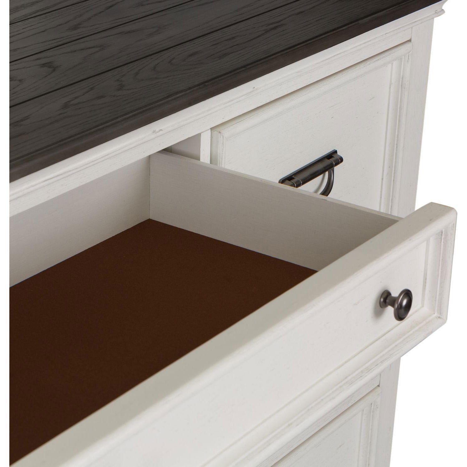 Allyson Park Chest - Modern Wooden Storage Cabinet with 2 Drawers & Doors for Bedroom, Living Room, or Office Organization