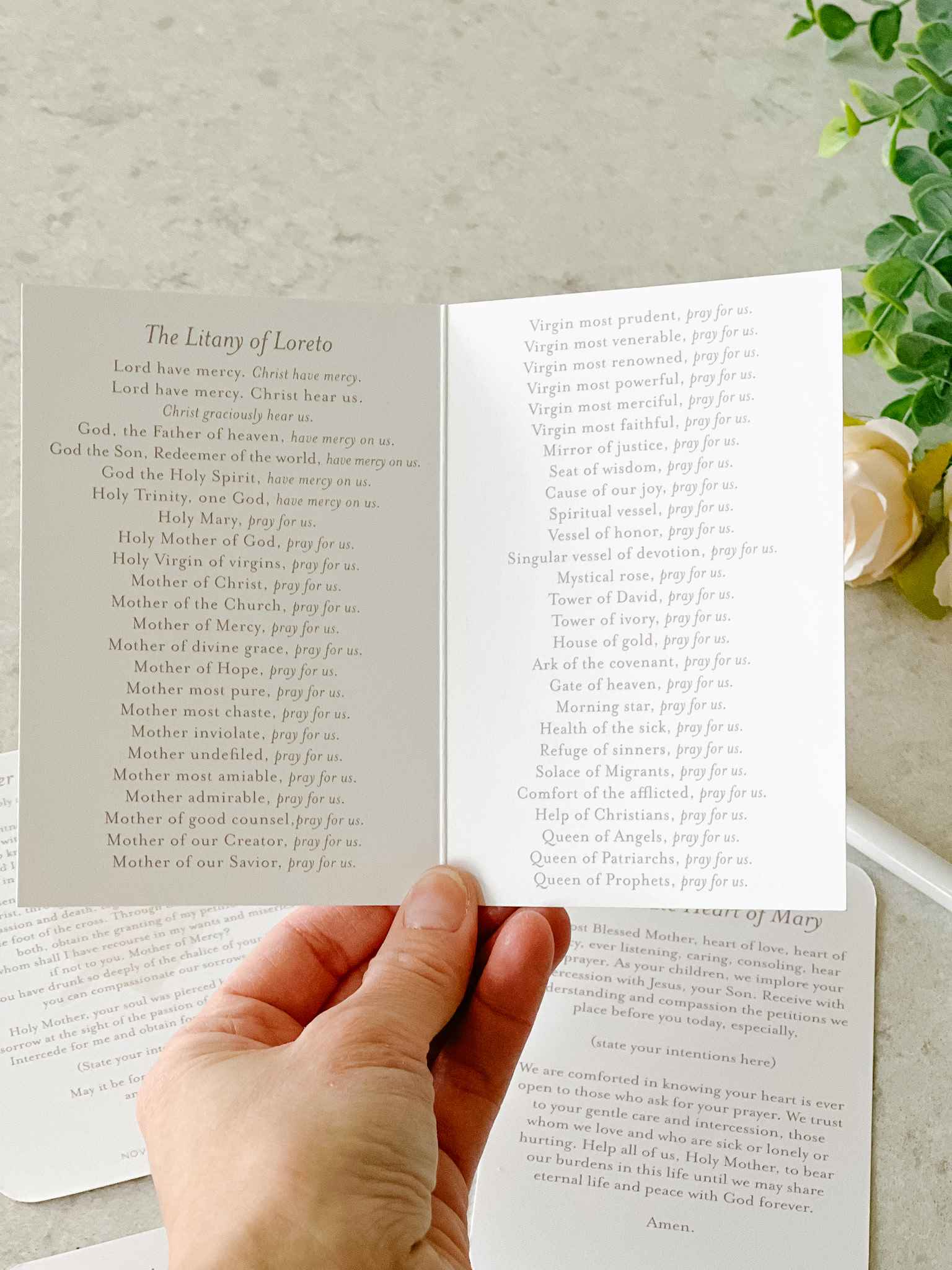 Catholic Monthly Devotion Prayer Card Bundle - Inspirational Religious Cards for Daily Worship, Bible Study & Gift Giving