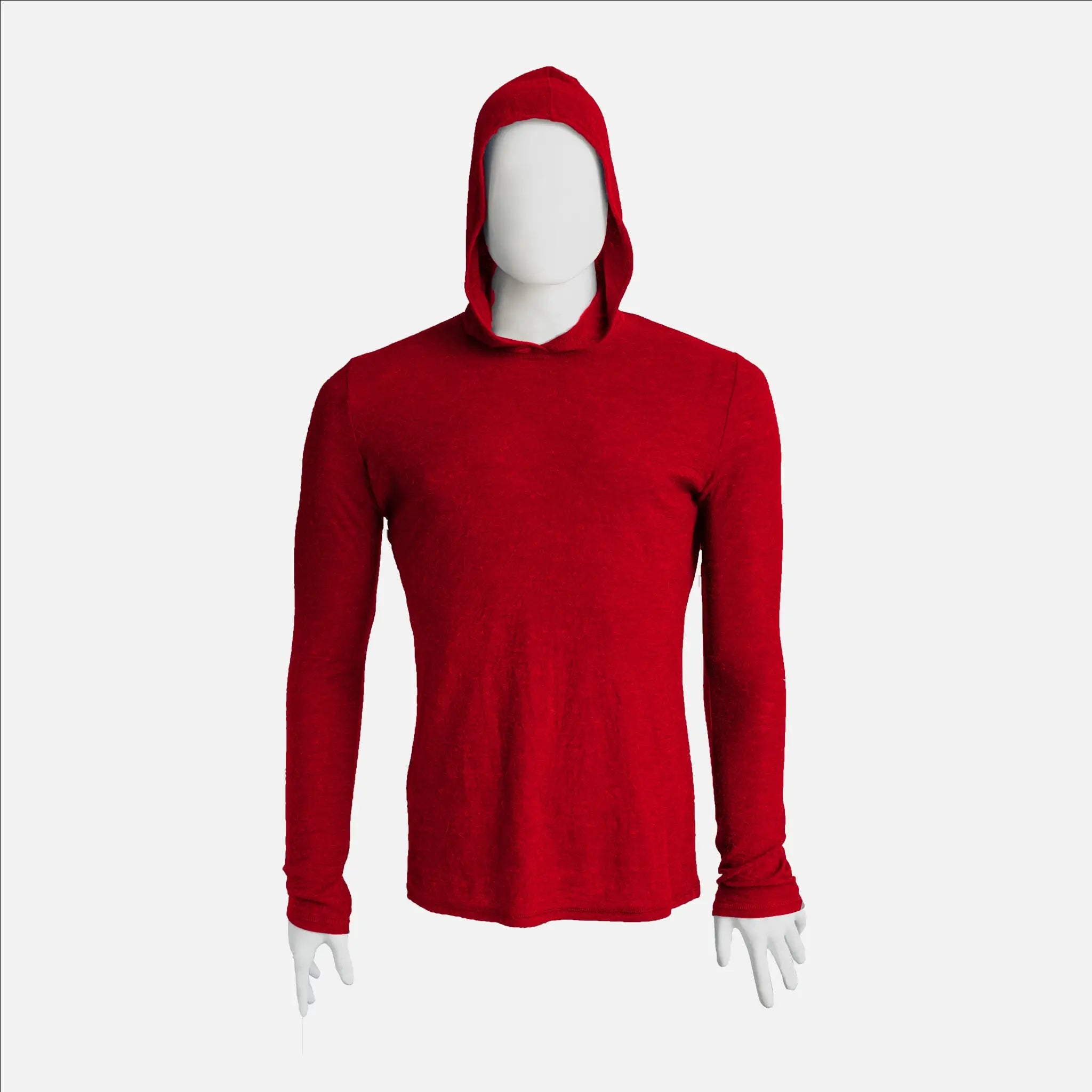 Ultralight Men's Alpaca Wool Sun Hoodie UPF 50+ - 160 GSM Breathable & Moisture-Wicking for Hiking, Camping & Outdoor Adventures