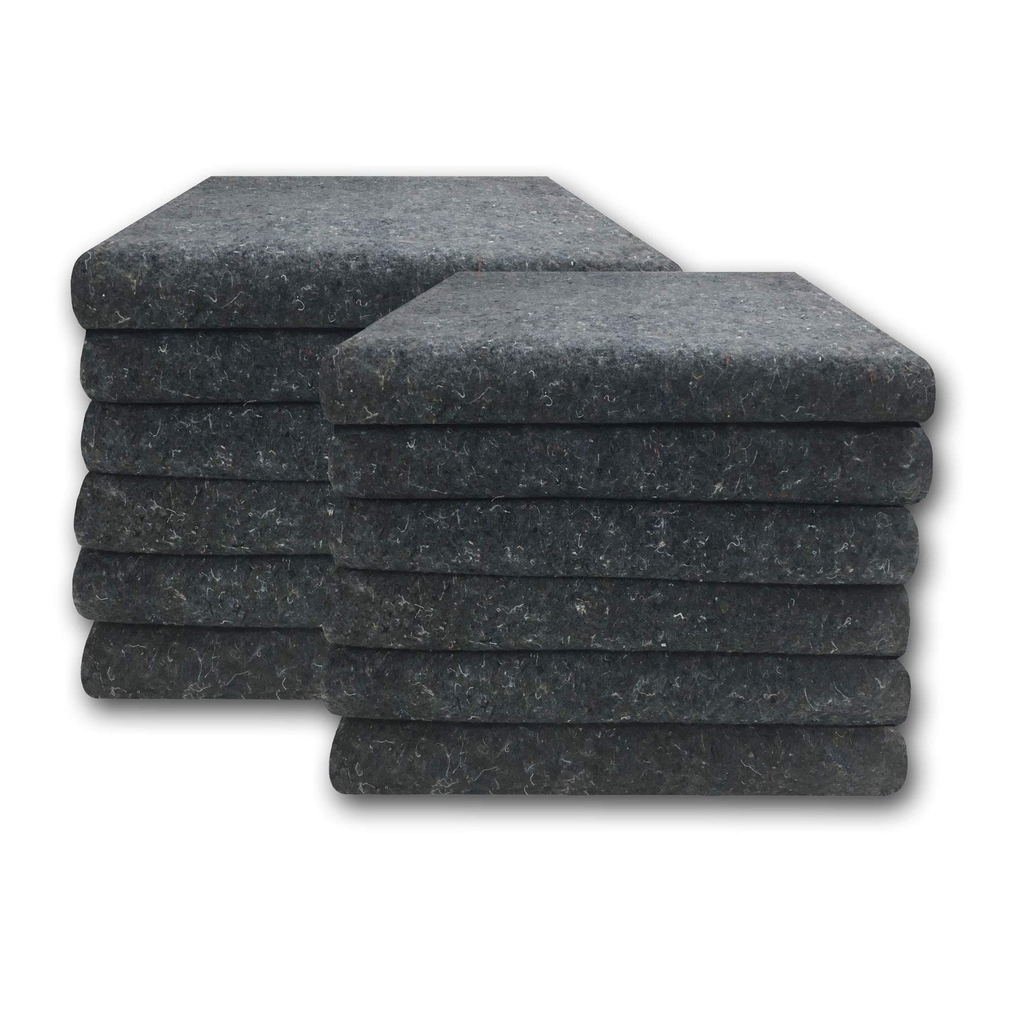 Heavy Duty Moving Blankets 54x72 Inches - 6 Pack Furniture Pads, 1.66lbs Each - Textile Skin Protectors for Moving, Packing & Home Storage