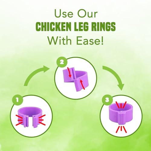 Numbered & Multi-Colored Plastic Poultry Leg Bands - 0.6
