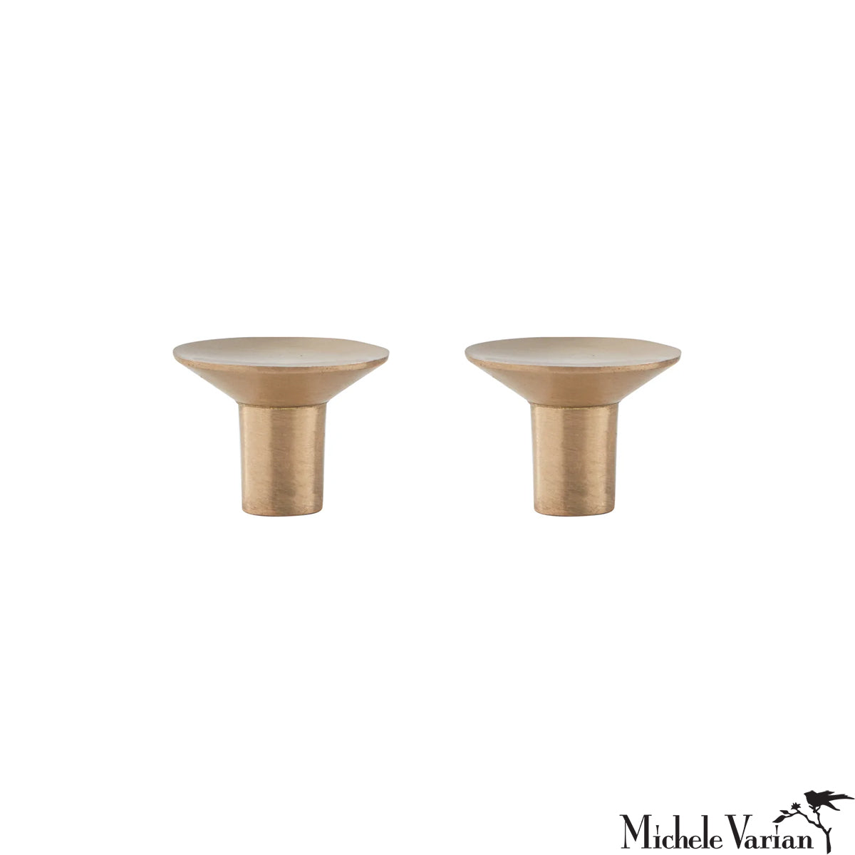 Vintage Brass Cabinet Knobs - Elegant Rina Collection for Kitchen & Bathroom Hardware - Perfect for Drawers, Cabinets, and Furniture Upgrades