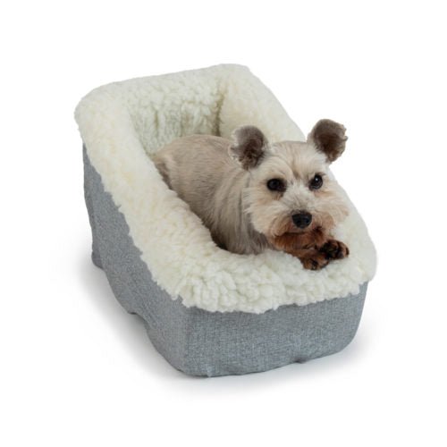 Premium Dog Car Seat for Small & Medium Dogs - Soft & Comfortable Pet Travel Carrier with Safety Strap - Perfect for Road Trips, Vet Visits & Daily Commutes
