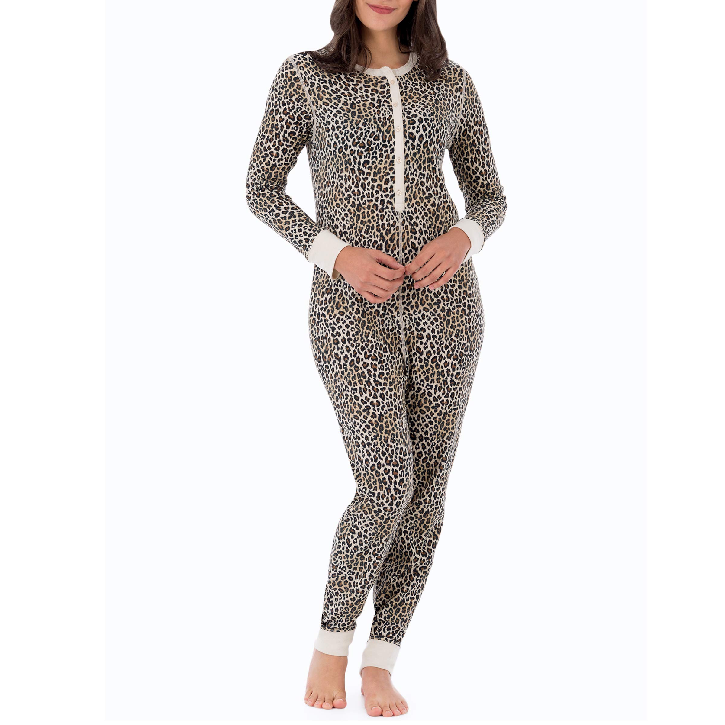 Fruit of the Loom Women's Micro Waffle Premium Thermal Union Suit - Cozy Winter Underwear for Layering & Cold Weather Comfort