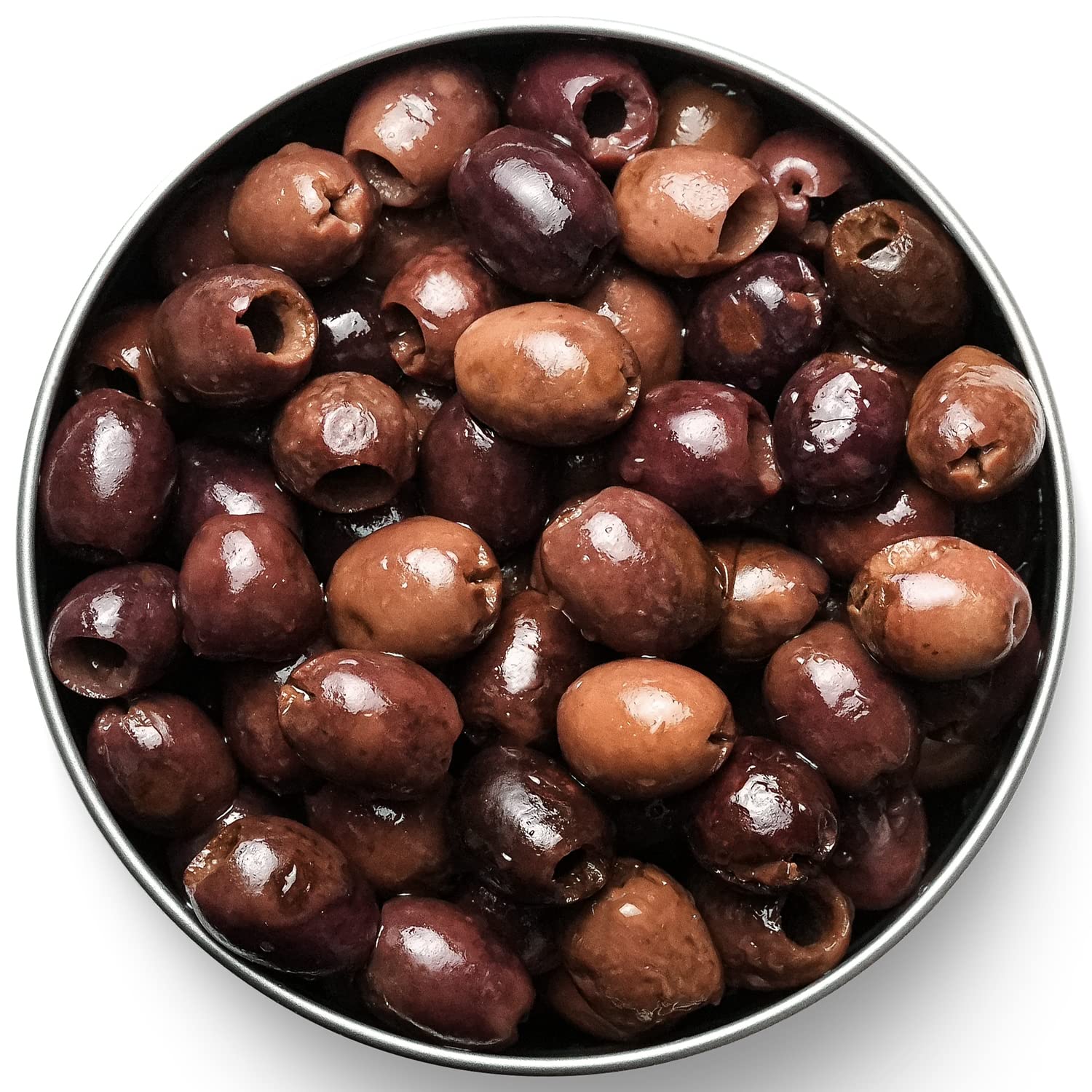 Premium Black French Nicoise Olives Pitted - 7.1 lb / 3.2 kg Bulk (Drained Weight 4 lb / 1.8 kg) - Perfect for Salads, Charcuterie Boards & Mediterranean Recipes