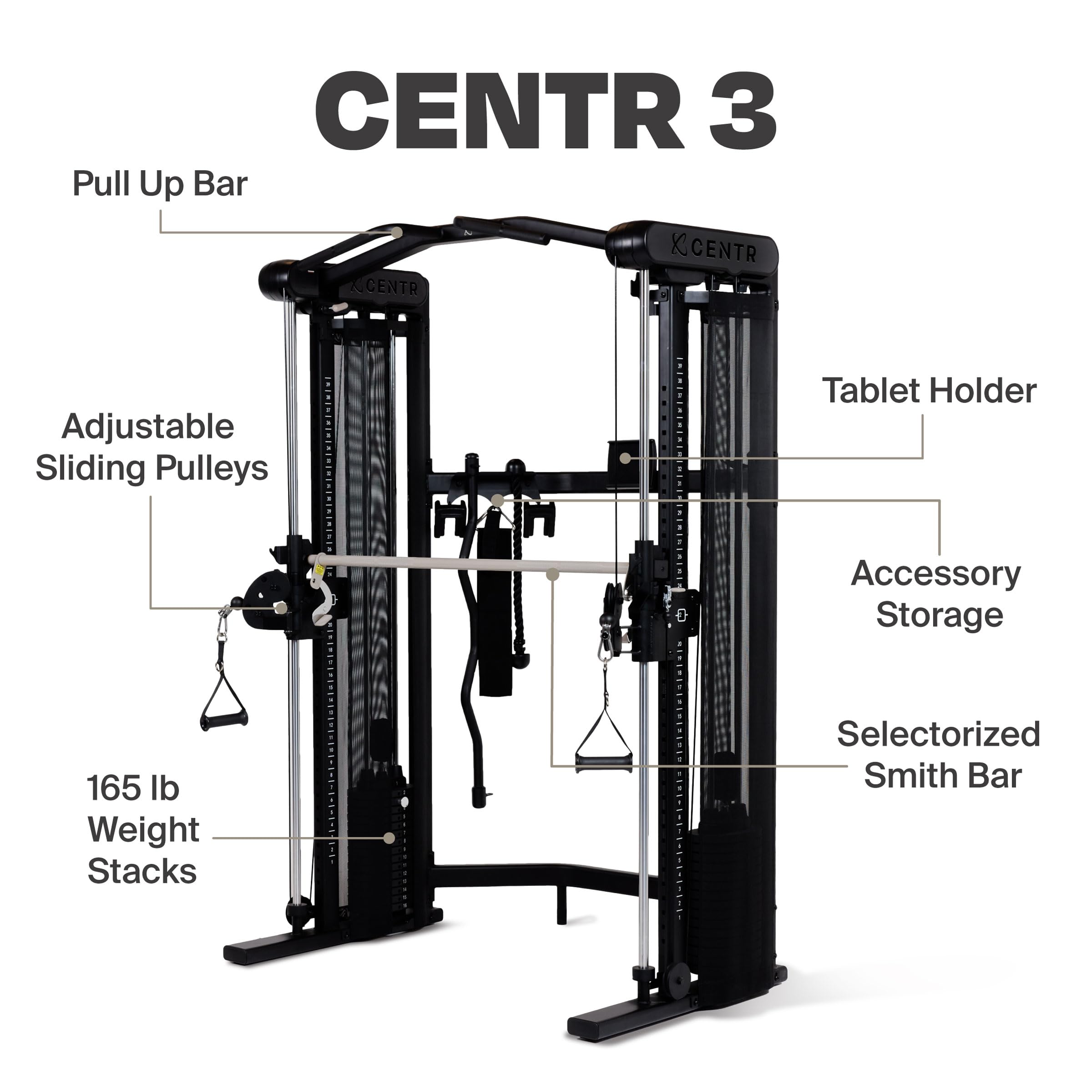 Best Home Gym Functional Trainer - Multifunctional Cable Machine for Strength Training & Full Body Workouts | Compact Fitness Equipment for Small Spaces | Perfect for Home Gym, Garage & Apartment Workouts