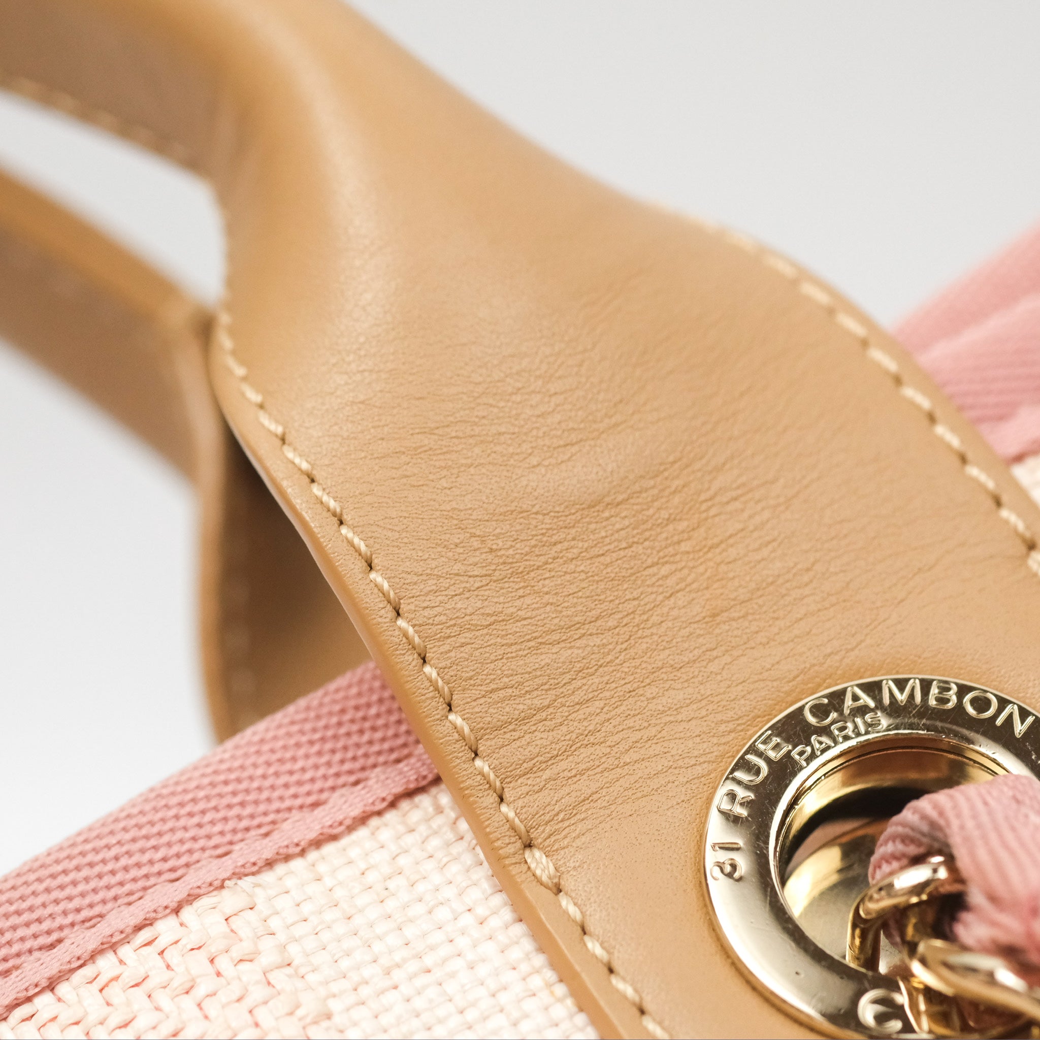 Chanel Canvas Large Deauville Tote Bag Light Pink Stripe - Luxury Designer Handbag for Women, Perfect for Travel, Shopping & Everyday Use
