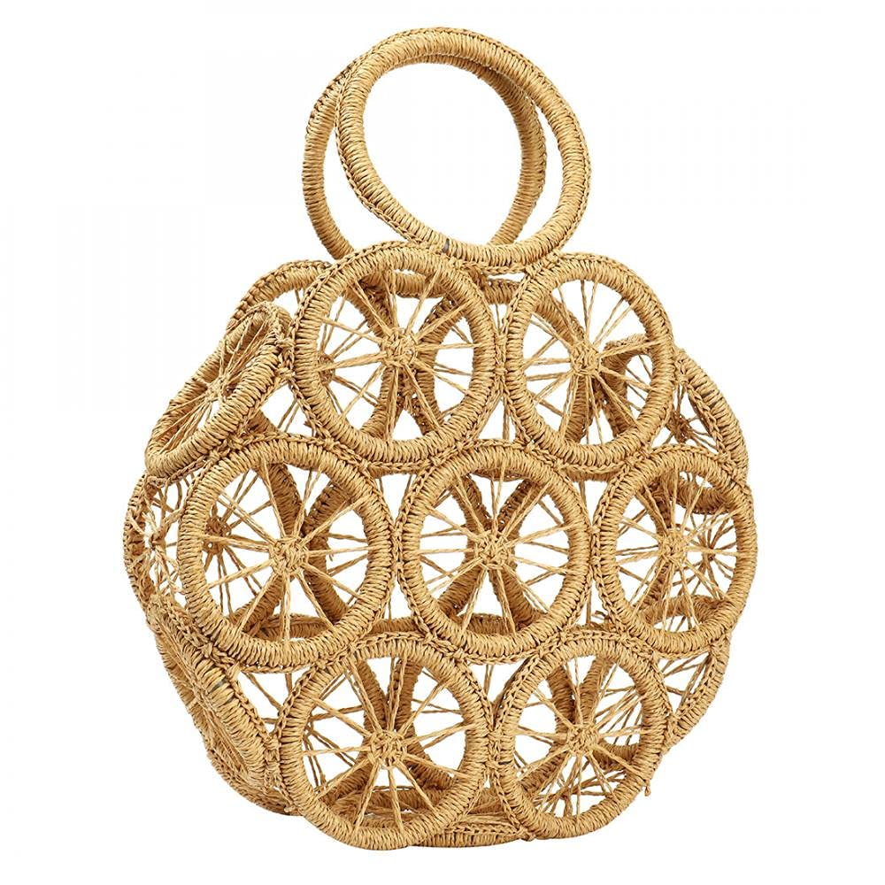 Women's Large Straw Beach Tote Bag - Handwoven Boho Summer Hobo Purse for Women | Perfect for Beach Vacations, Poolside Lounging & Summer Outings