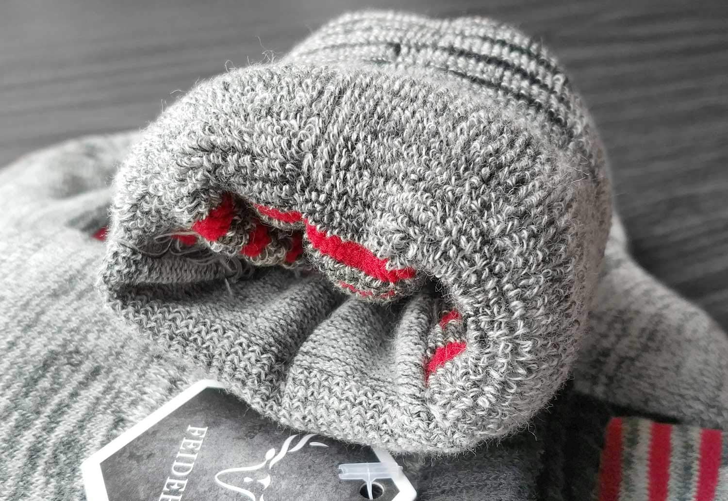 FEIDEER Men's Modern Hiking Socks - Moisture Wicking, Cushioned Support for Outdoor Adventures, Camping & Trekking