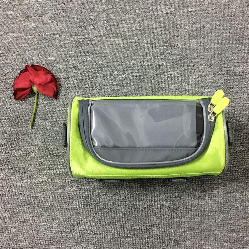 LIOOBO Bike Handlebar Bag - Waterproof Front Frame Storage Bag for Mountain & Road Bikes - Touch Screen Accessible Cycling Phone Pouch - Perfect for Commuting, Touring & Outdoor Adventures