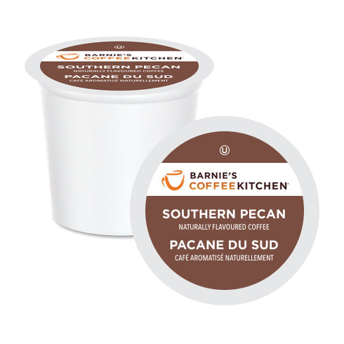 Barnie's Southern Pecan Single Serve Coffee Pods - 24 Count Pack | Rich & Nutty Flavored Coffee for Keurig Brewers | Perfect for Morning Brews, Office Use & Gift Giving