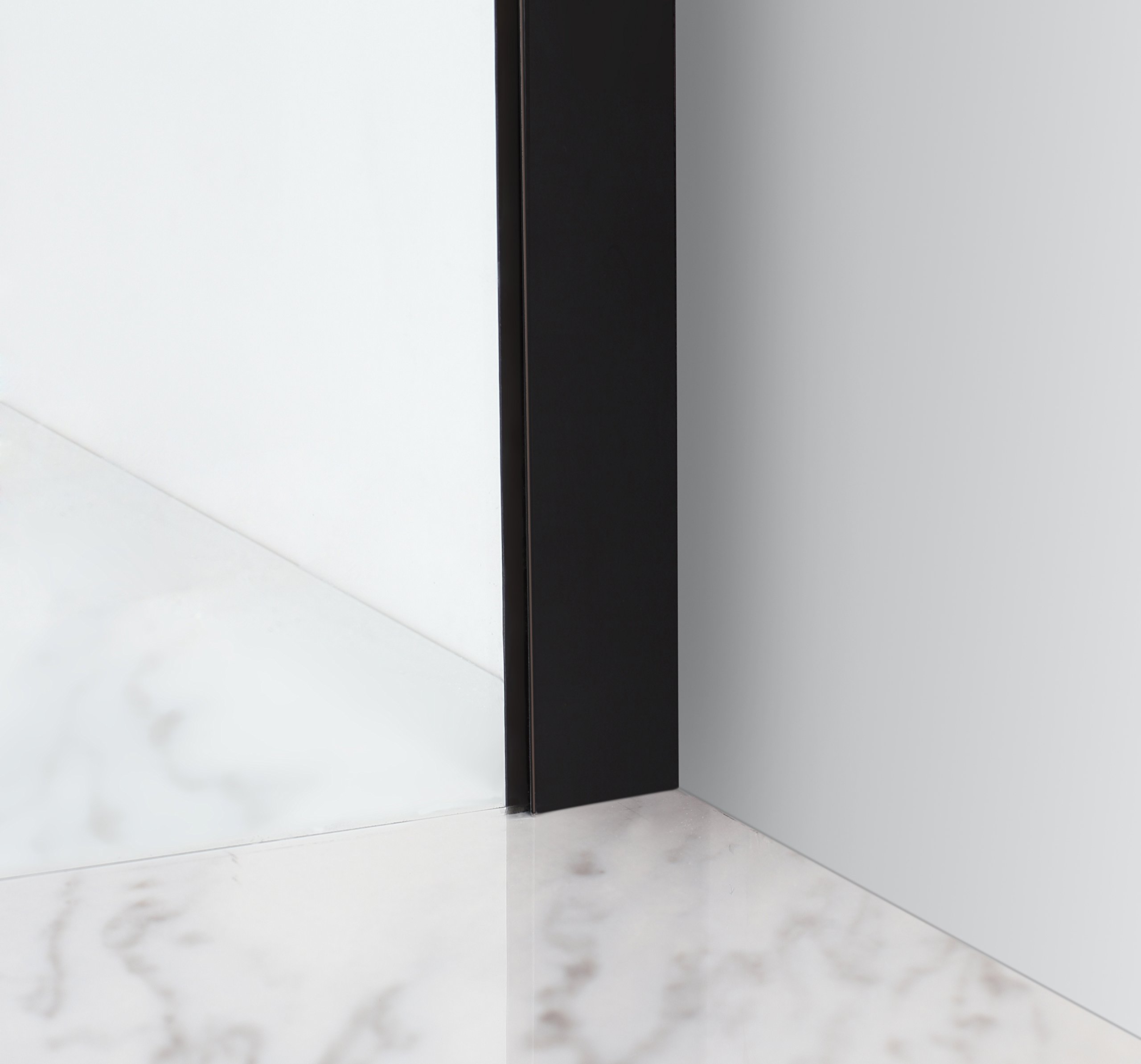 Frosted Glass Frameless Hinged Shower Door with Shelves - Aston Belmore GS Series for Modern Bathroom | Waterproof & Space-Saving Bathroom Upgrade