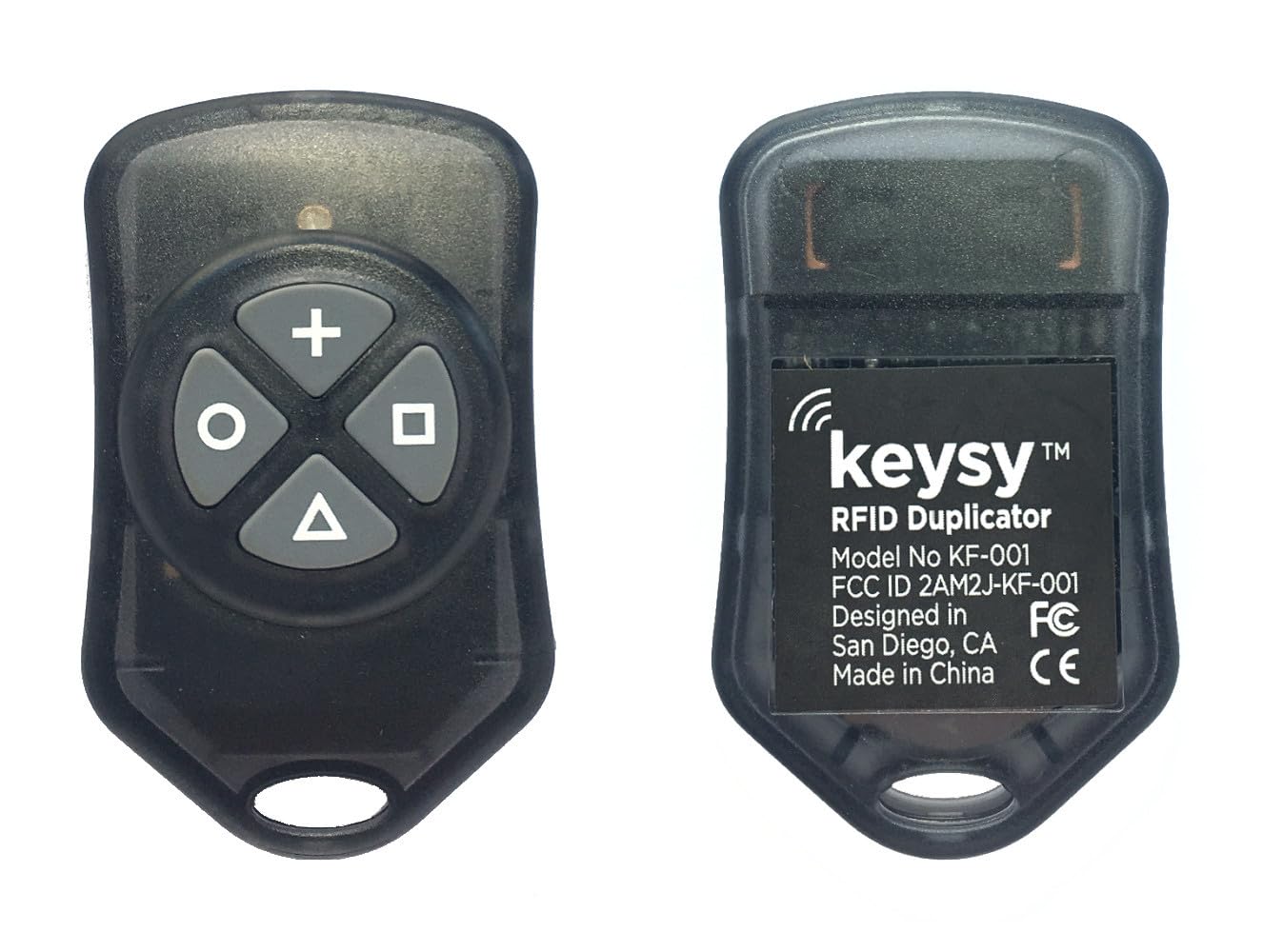 Keysy RFID Duplicator - Copy & Clone 125kHz Key Fobs & Cards (HID, AWID, Indala, Keri, ioProx) | Reader Writer Copier for Access Control | Includes 1 Key Fob | Perfect for Hotels, Offices & Home Security Systems