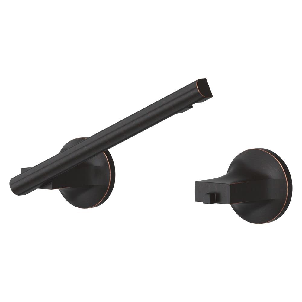 Pfister Pfirst Modern Wall-Mounted Toilet Paper Holder - Tuscan Bronze Finish Screw-In Bathroom Tissue Holder BPHPFM0Y - Perfect for Contemporary Bathrooms & Powder Rooms