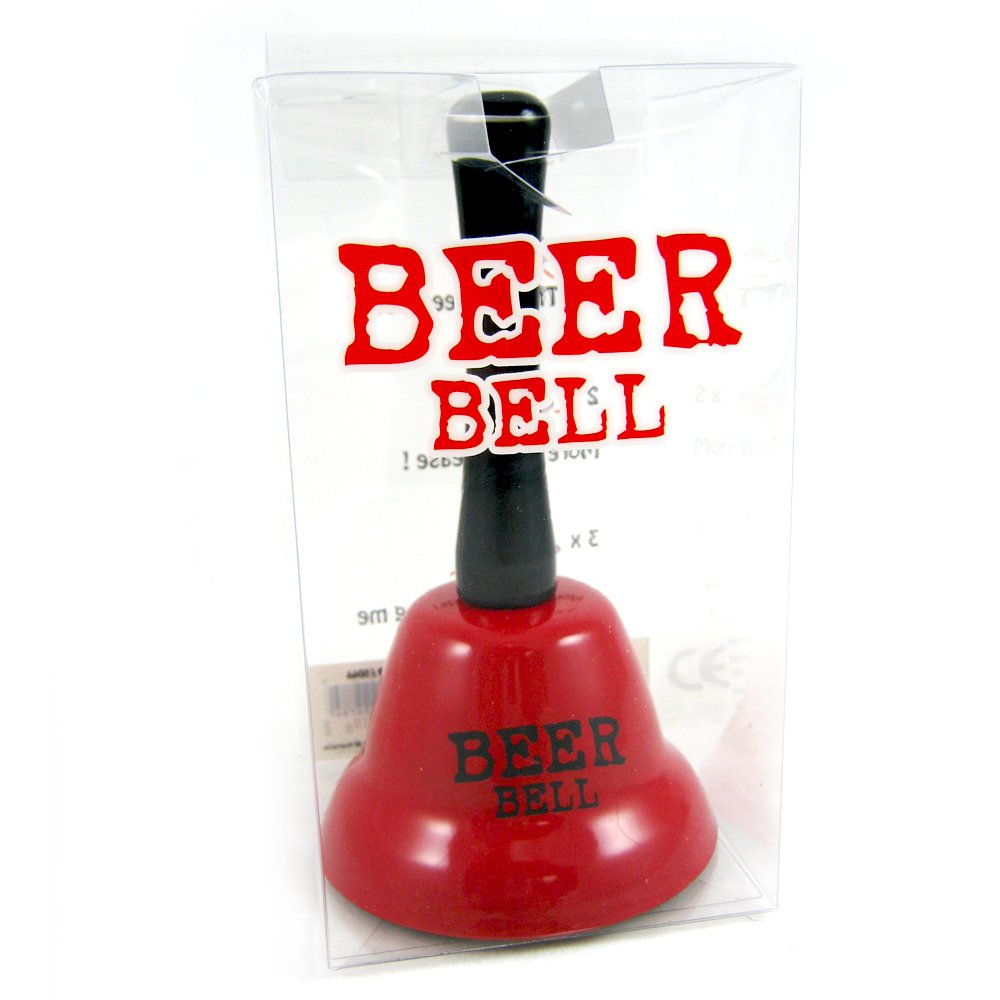 Fun Ring Beer Bell - Novelty Gag Desk & Kitchen Bar Counter Top Service Call Bell - Perfect for Parties, Restaurants & Home Use