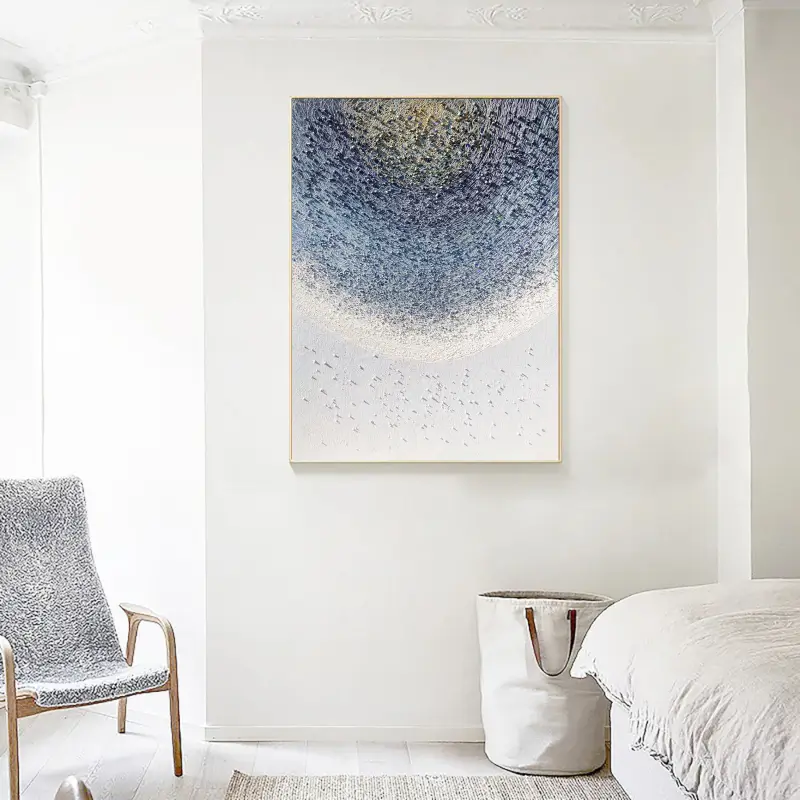 Abstract Painting #AB 015 - Modern Wall Art Decor for Living Room, Bedroom & Office - Handmade Canvas Artwork for Home & Office Decor