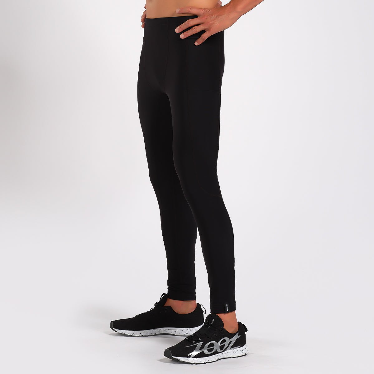Men's Elite Run Thermo Tight - Black - High-Performance Running Tights for Cold Weather Training & Gym Workouts