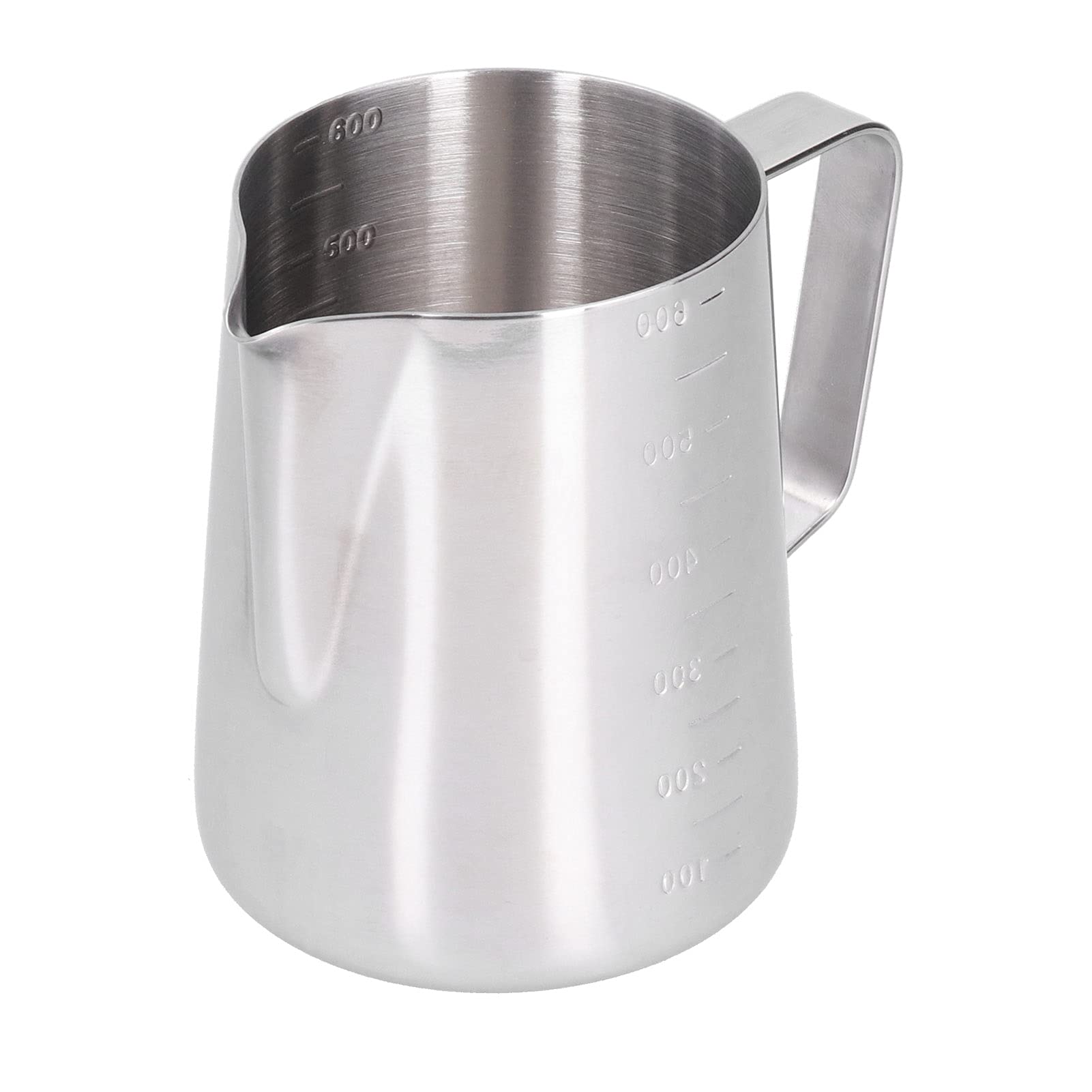 Premium 304 Stainless Steel Milk Frothing Pitcher with Pointed Spout - Barista-Grade Frothing Cup for Lattes, Cappuccinos & Hot Chocolate at Home or Office Coffee Station