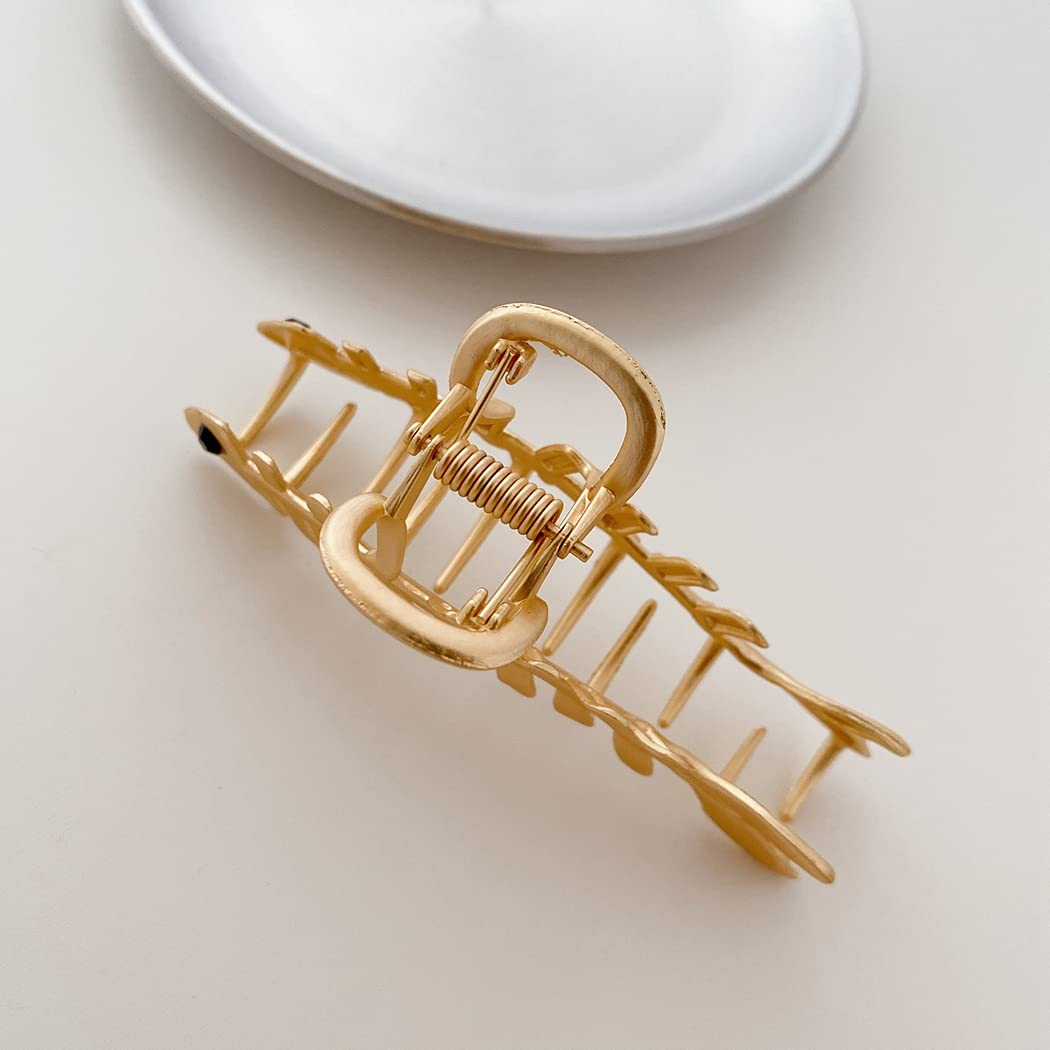 Licogel Modern Metal Hair Claw Clips for Women - 2PCS Elegant Curly Hair Clips with Strong Hold - Perfect for Updos, Ponytails & Everyday Hairstyles