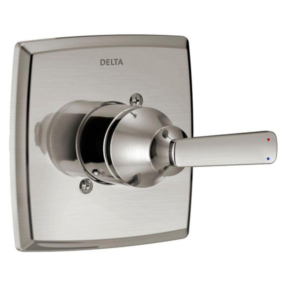 Delta Ashlyn 14 Series Brushed Nickel Single-Function Shower Valve Trim Kit with Handle - T14064-SS (Valve Not Included) - Perfect for Bathroom Renovation & Modern Home Upgrade