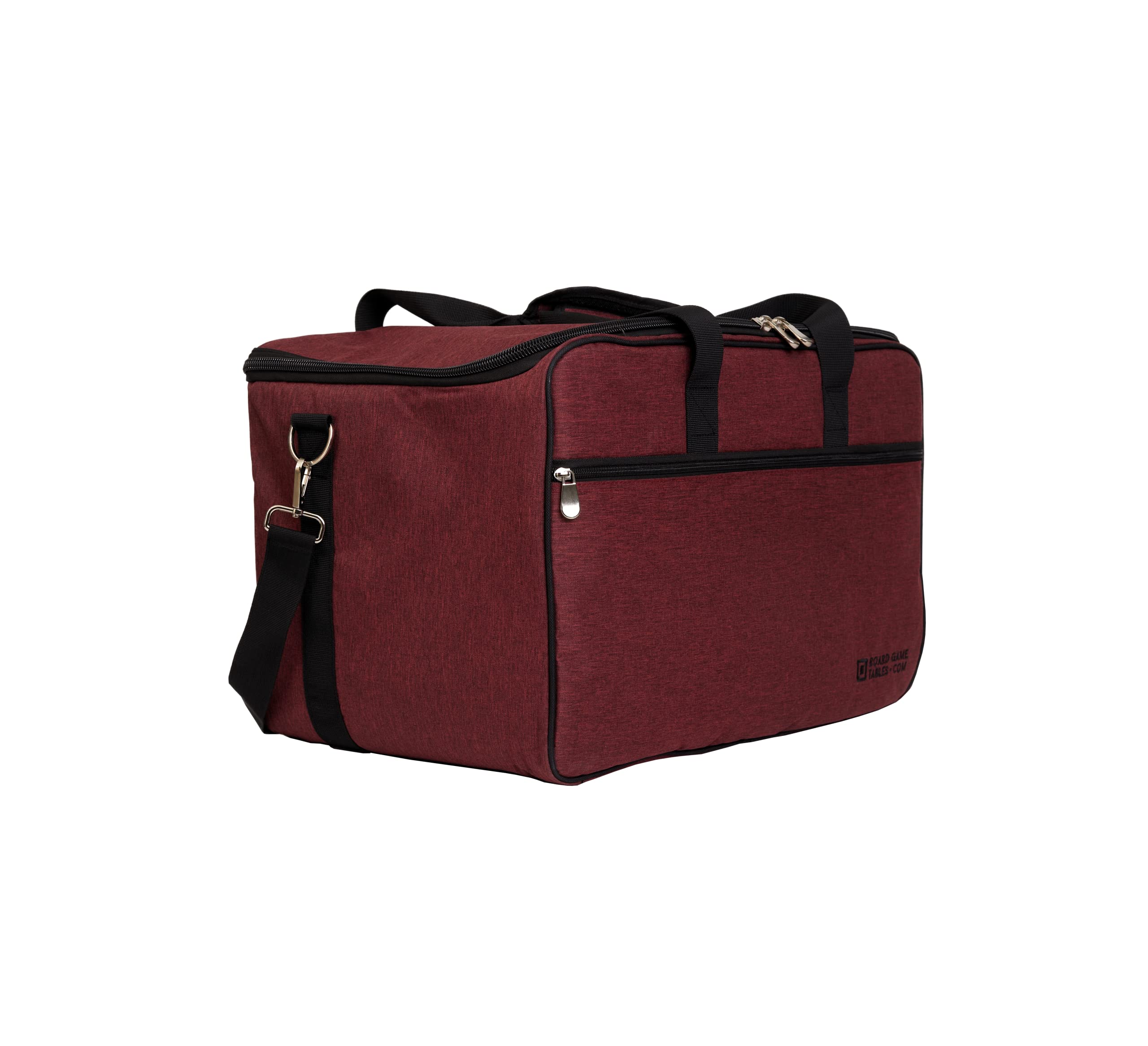 Premium Board Game Travel Bag with Backpack & Shoulder Strap - Padded Storage Carrier for Card Games & Tabletop Accessories (Ruby Red) - Perfect for Game Nights, Conventions & Travel
