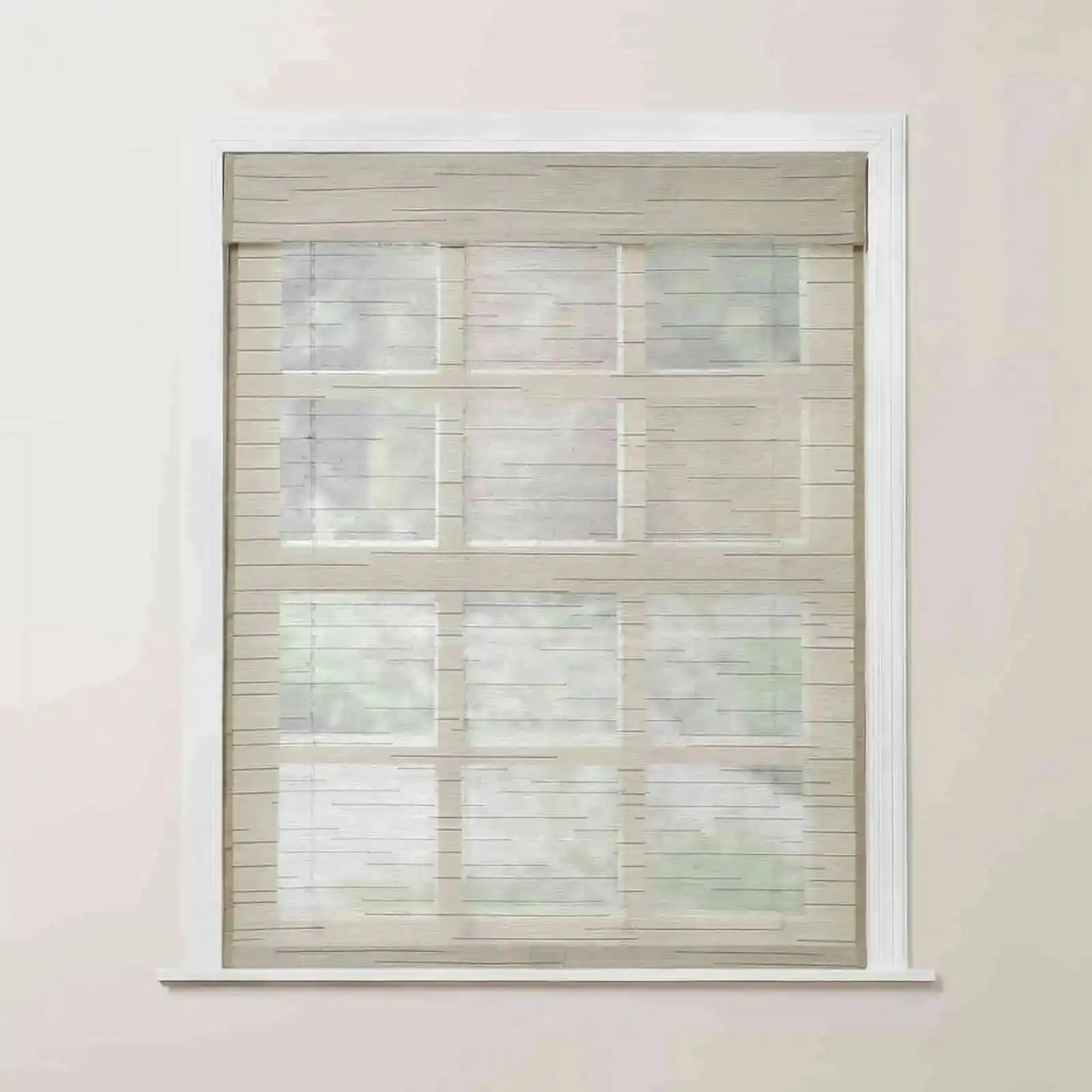 Rae Natural Ramie Bamboo Woven Shades - Series P | Eco-Friendly Window Coverings for Living Room, Bedroom & Patio | Light Filtering & UV Protection