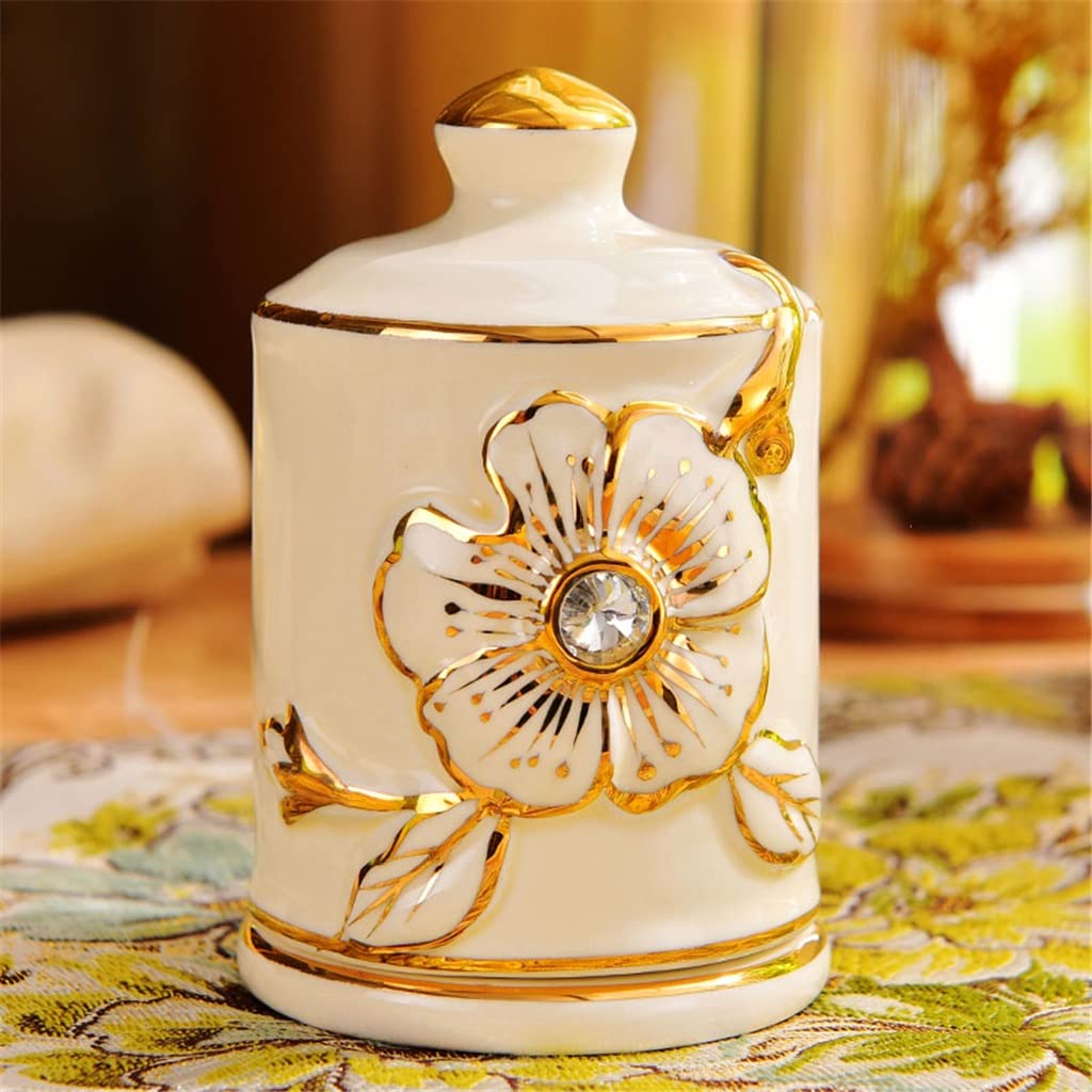 Nordic Ceramic Toothpick Holder - Stylish Storage Box for Coffee Table, Dining Table & Living Room Decor | Home & Kitchen Organizer (Color: A) - Perfect for Parties, Daily Use & Gift Giving