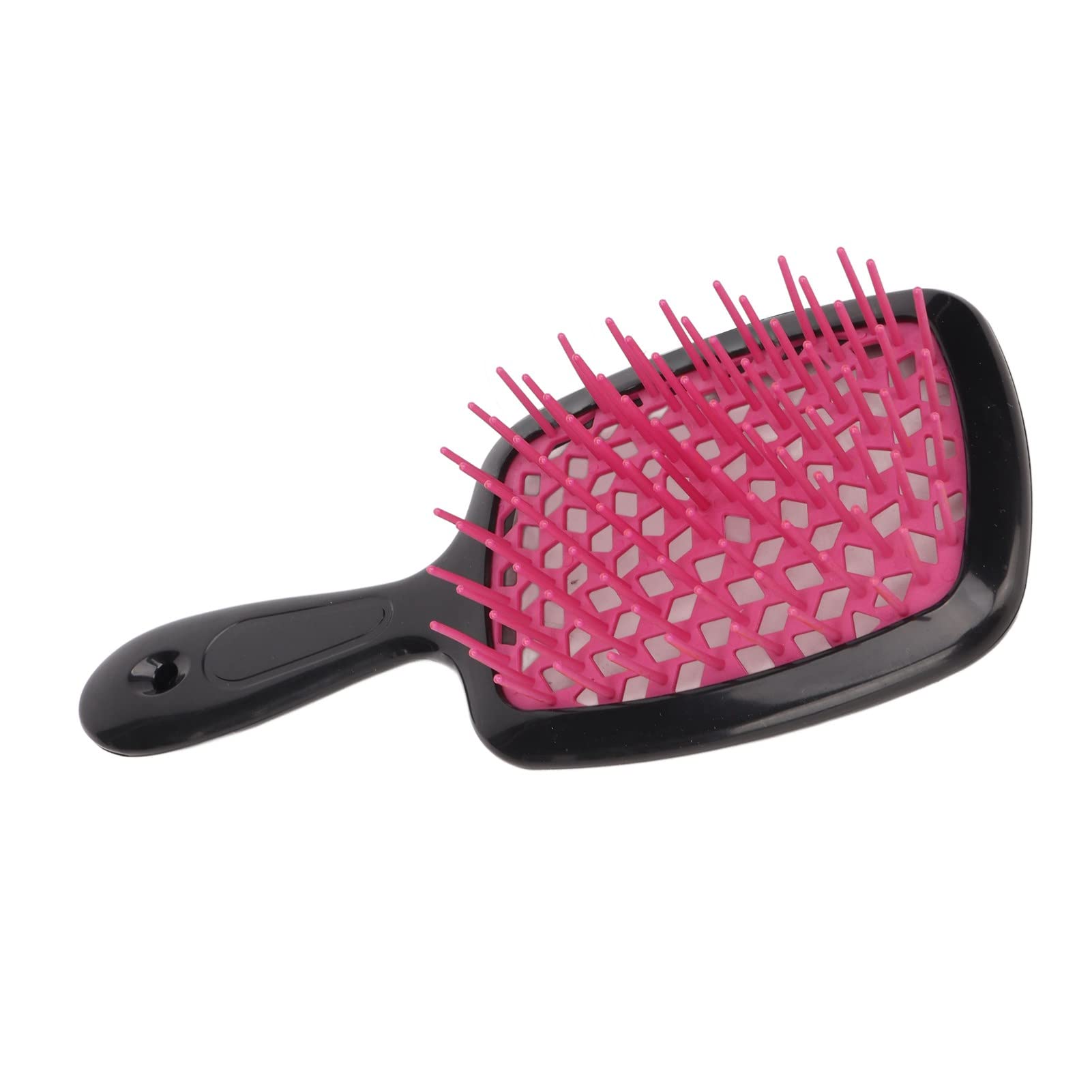 EXCLUZO Vent Paddle Hair Brush with Mellow Teeth - Detangling & Massaging Hairbrush for Wet & Dry Hair - Professional Ergonomic Design for Blow Drying (Rose Red) - Perfect for Salon, Home & Travel Use