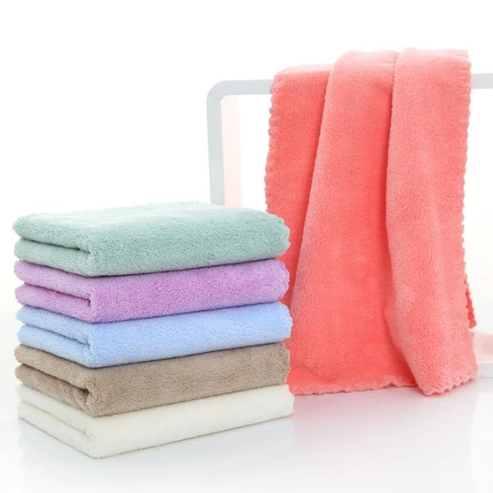 Reusable Face Towels - 6 Pack Soft Microfiber Face Cloths for Gentle Cleansing, Makeup Removal & Skincare | Eco-Friendly Washable Facial Towels for Daily Beauty Routine, Travel & Spa Use