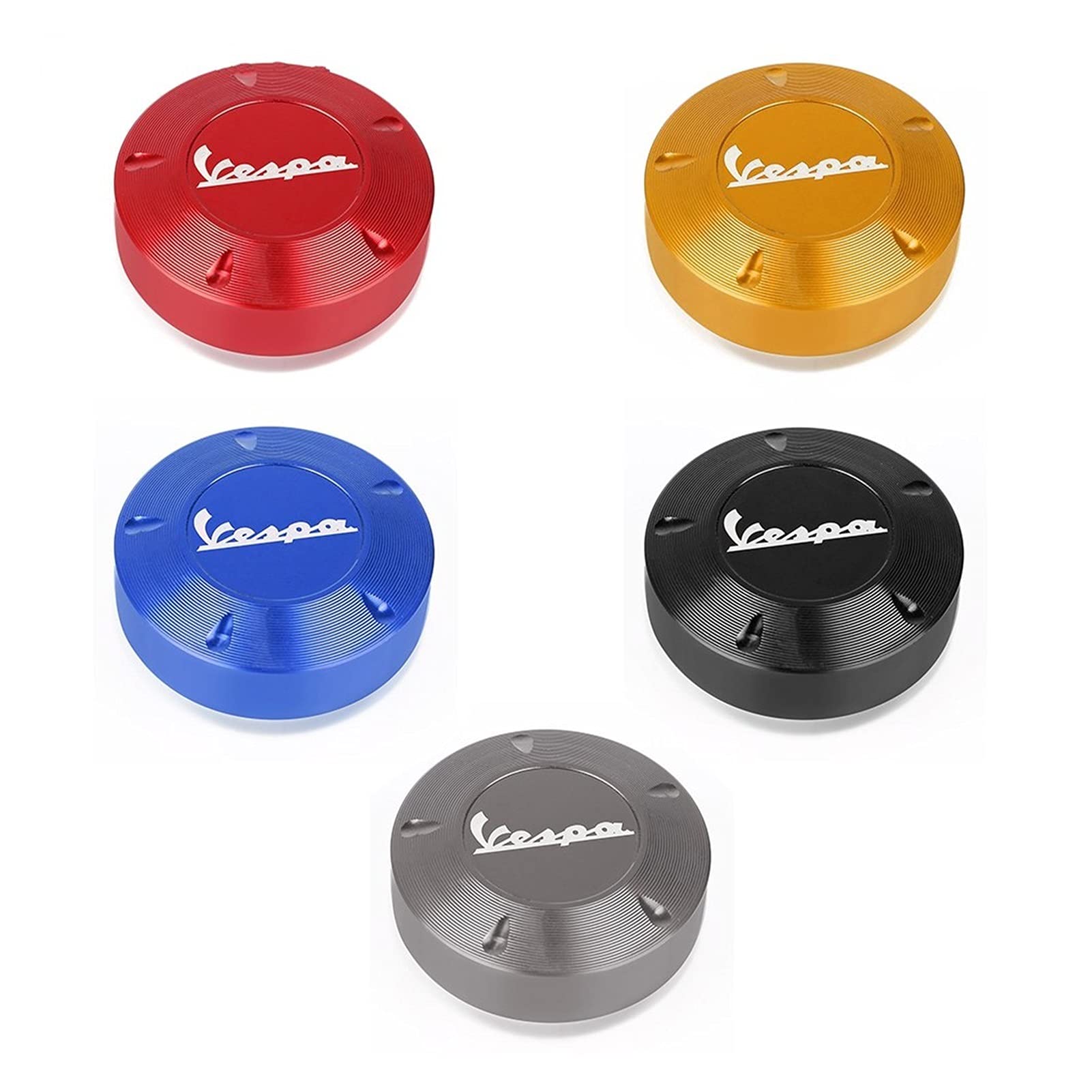 Premium CNC Aluminum Motorcycle Gas Tank Fuel Filler Cap - Universal Fit for Vespa GTS/GTV/LX/Primavera/Sprint Models - Durable Oil Cap Cover Replacement for Scooters & Motorcycles - Perfect for Commuting, Touring & Urban Riding