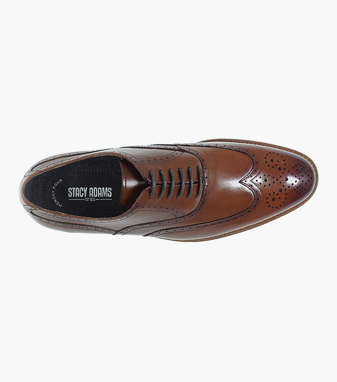 Premium Dunbar Wingtip Oxford Dress Shoes for Men - Classic Brogue Style for Business & Formal Occasions - Perfect for Office, Weddings & Special Events